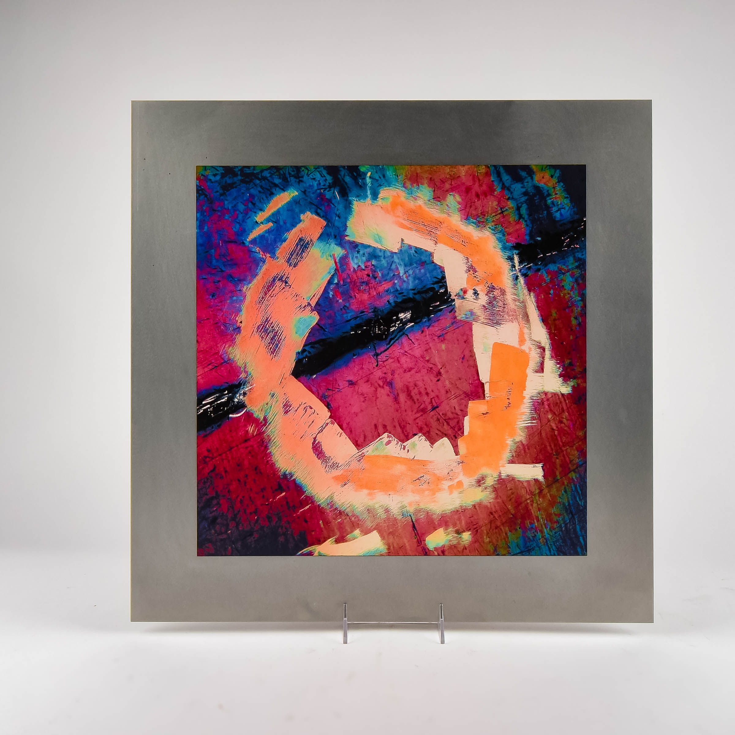 Metal Abstract Painting by Rose Paul