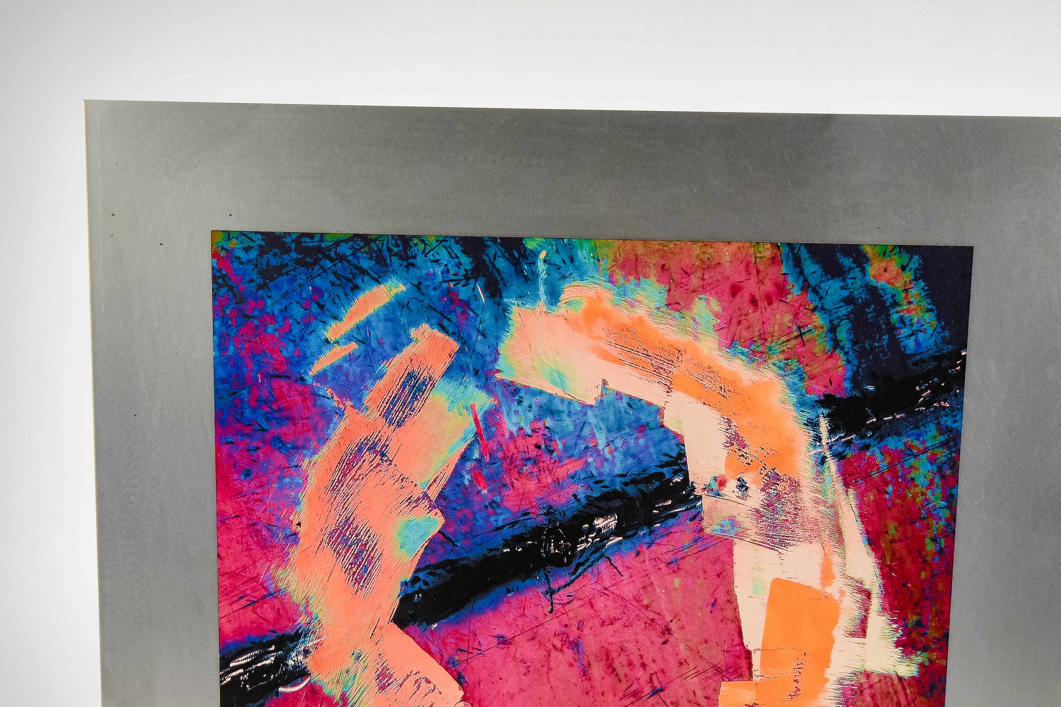 Metal Abstract Painting by Rose Paul