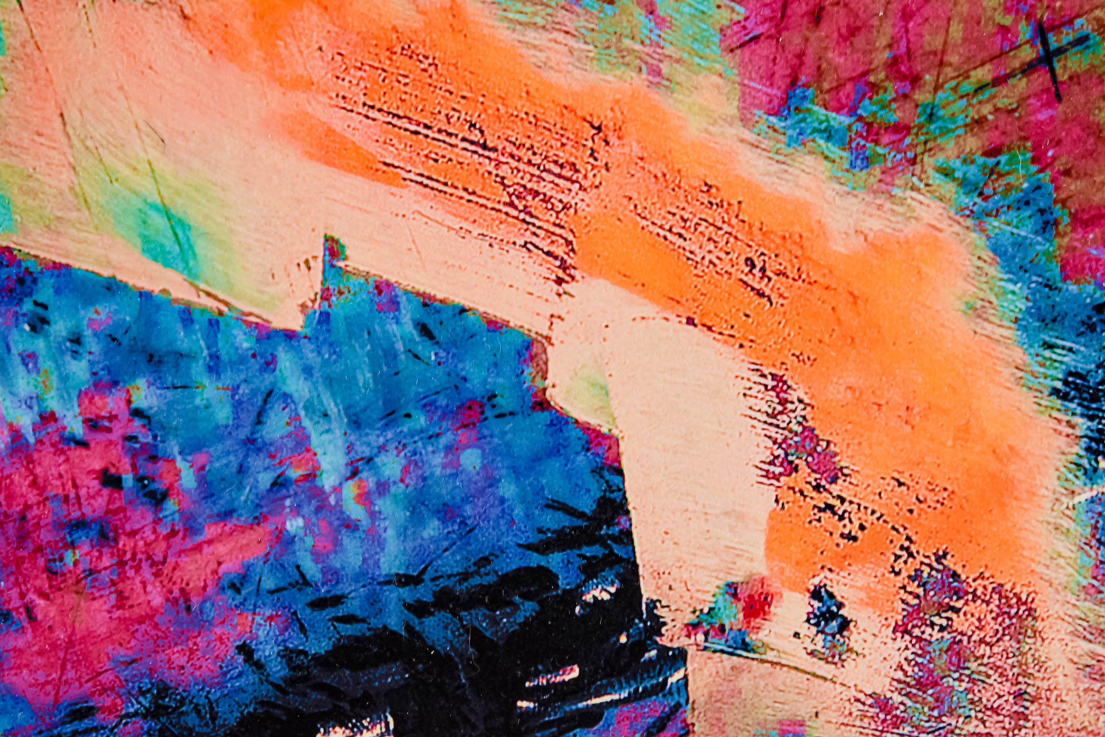 Metal Abstract Painting by Rose Paul