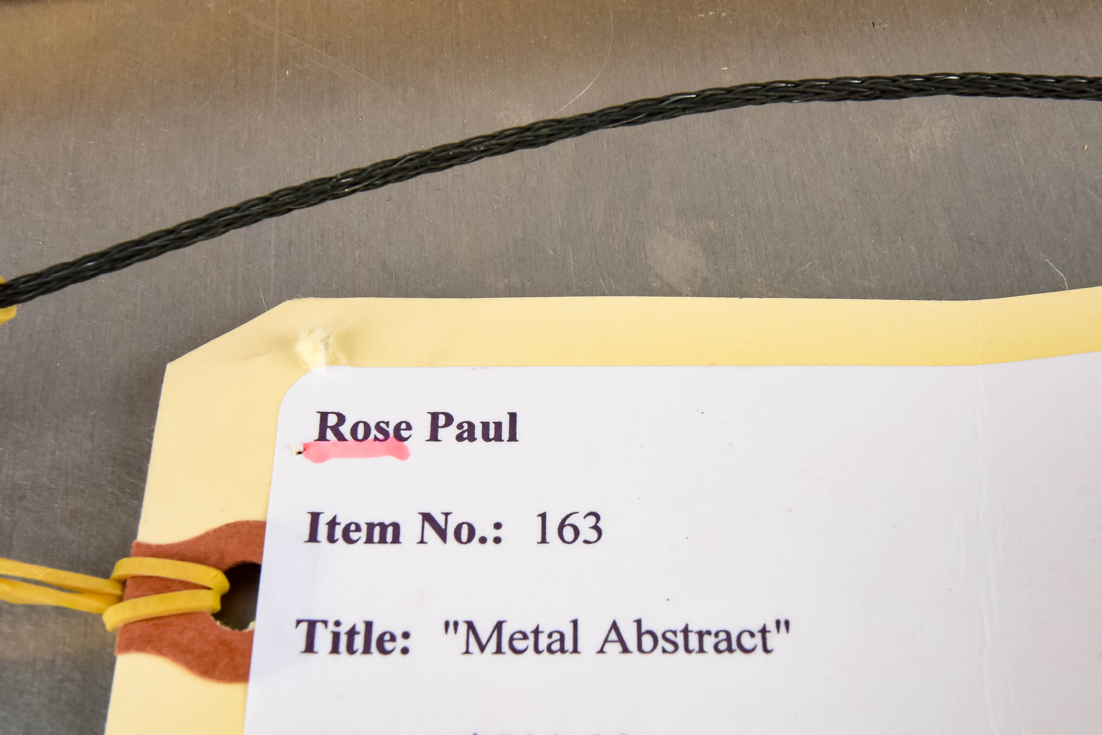 Metal Abstract Painting by Rose Paul