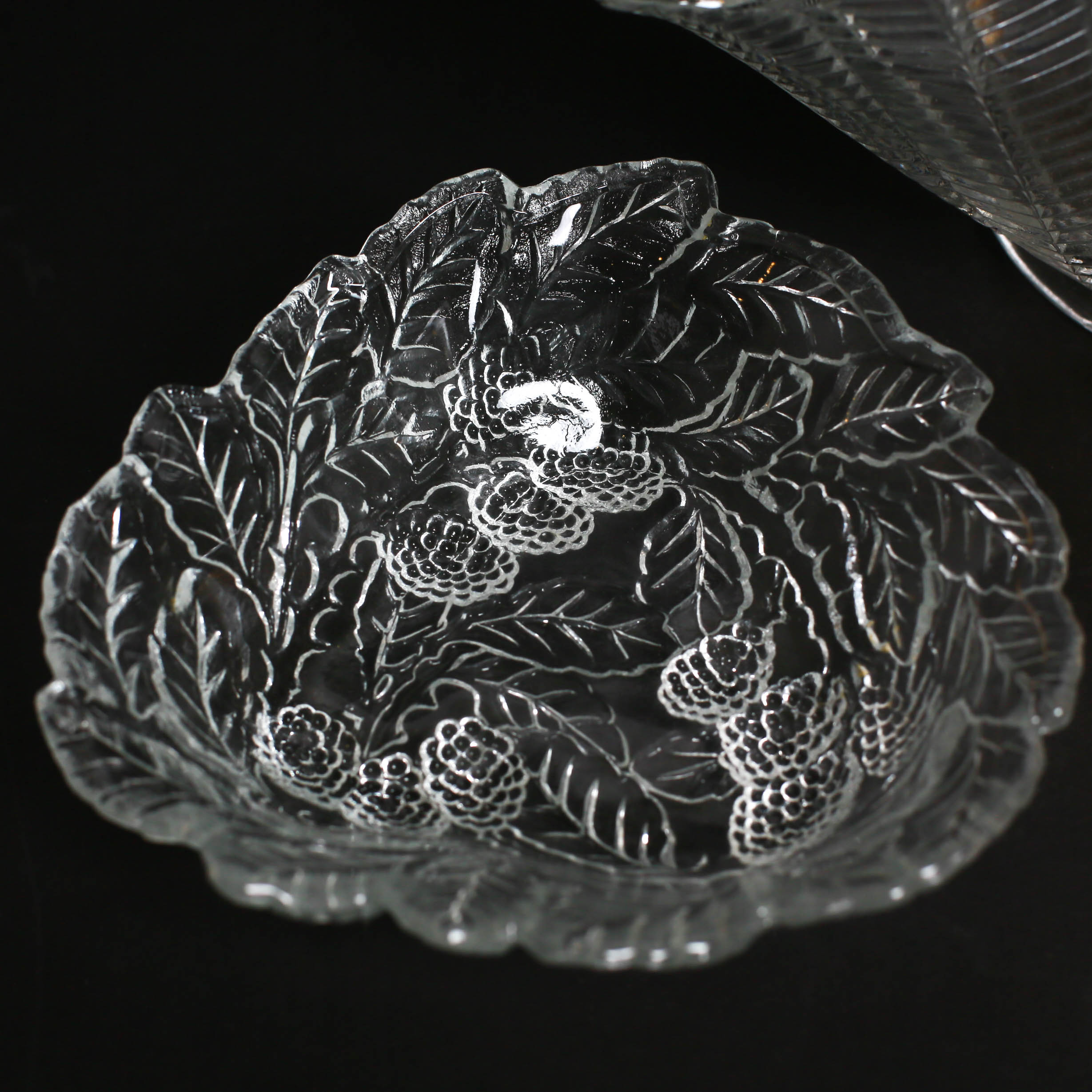 Assortment  of Pressed Glass Vessels