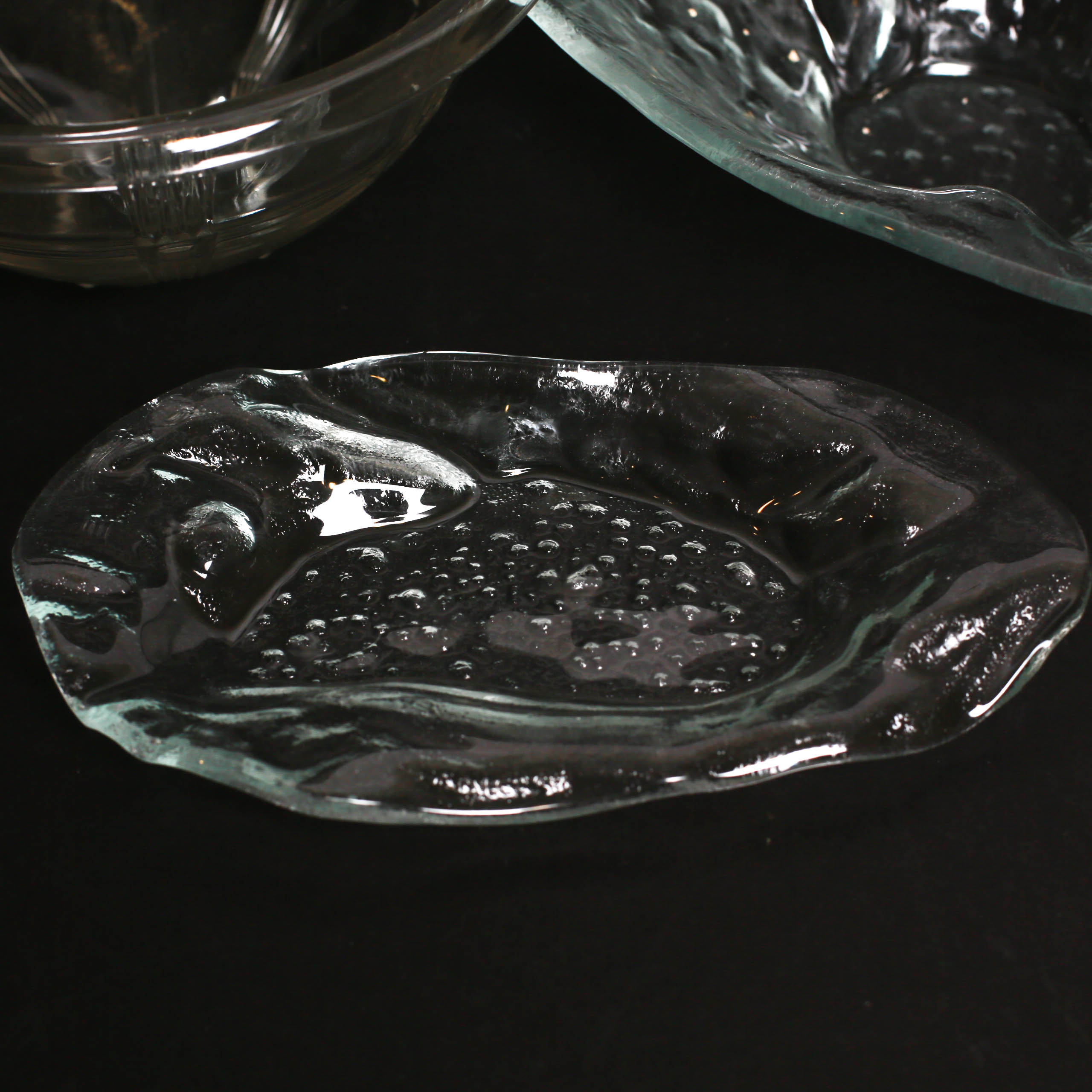 Assortment  of Pressed Glass Vessels