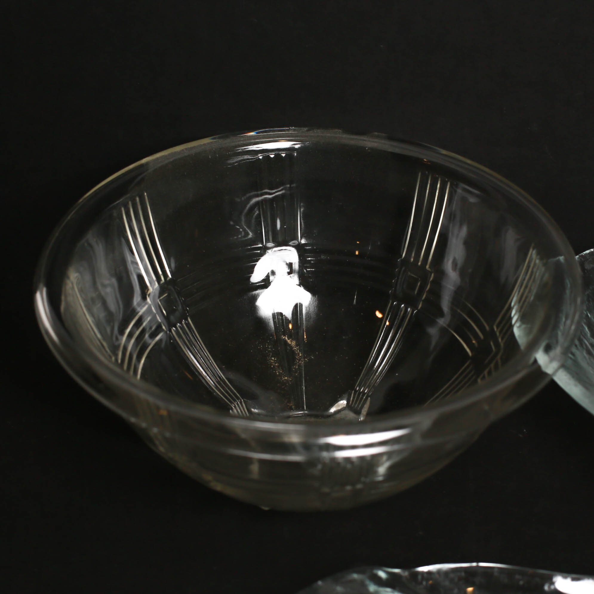 Assortment  of Pressed Glass Vessels