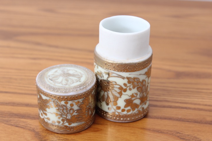 Collection of Hat Pins with Ceramic Hat Pin Holders