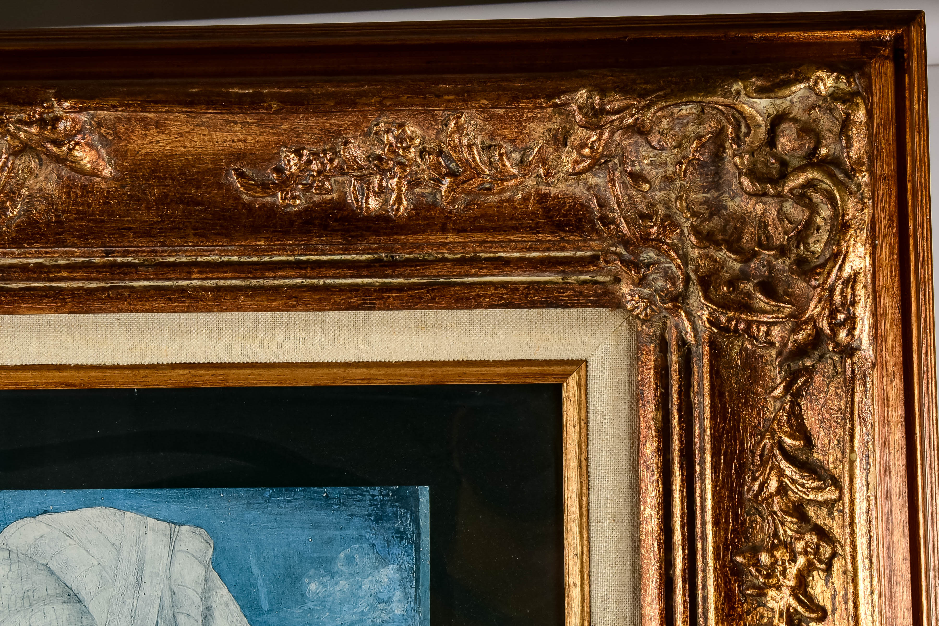 "Profile Portrait of a Young Lady" Framed Print