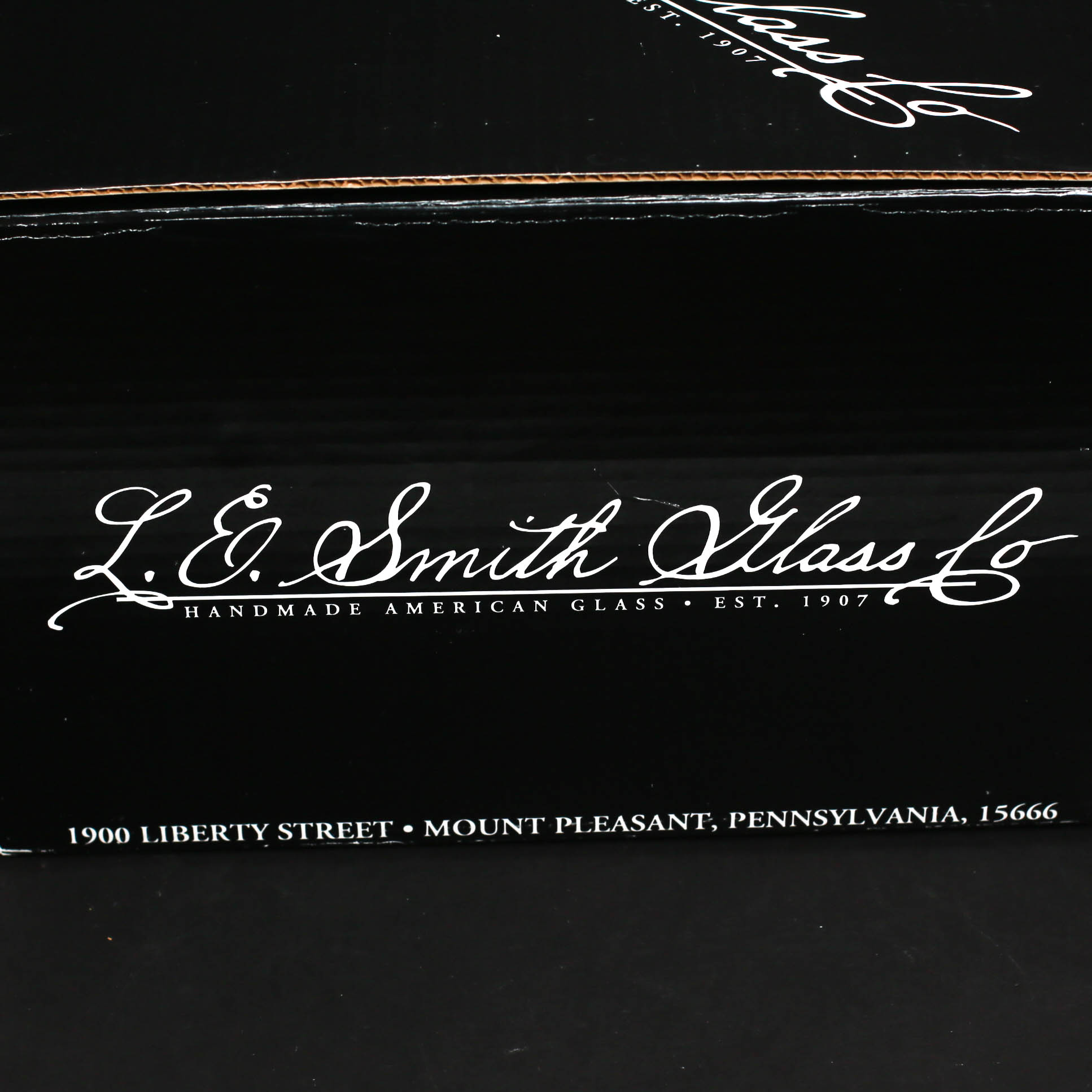 L.E. Smith "Rose and Trellis" Glass Cake Stands