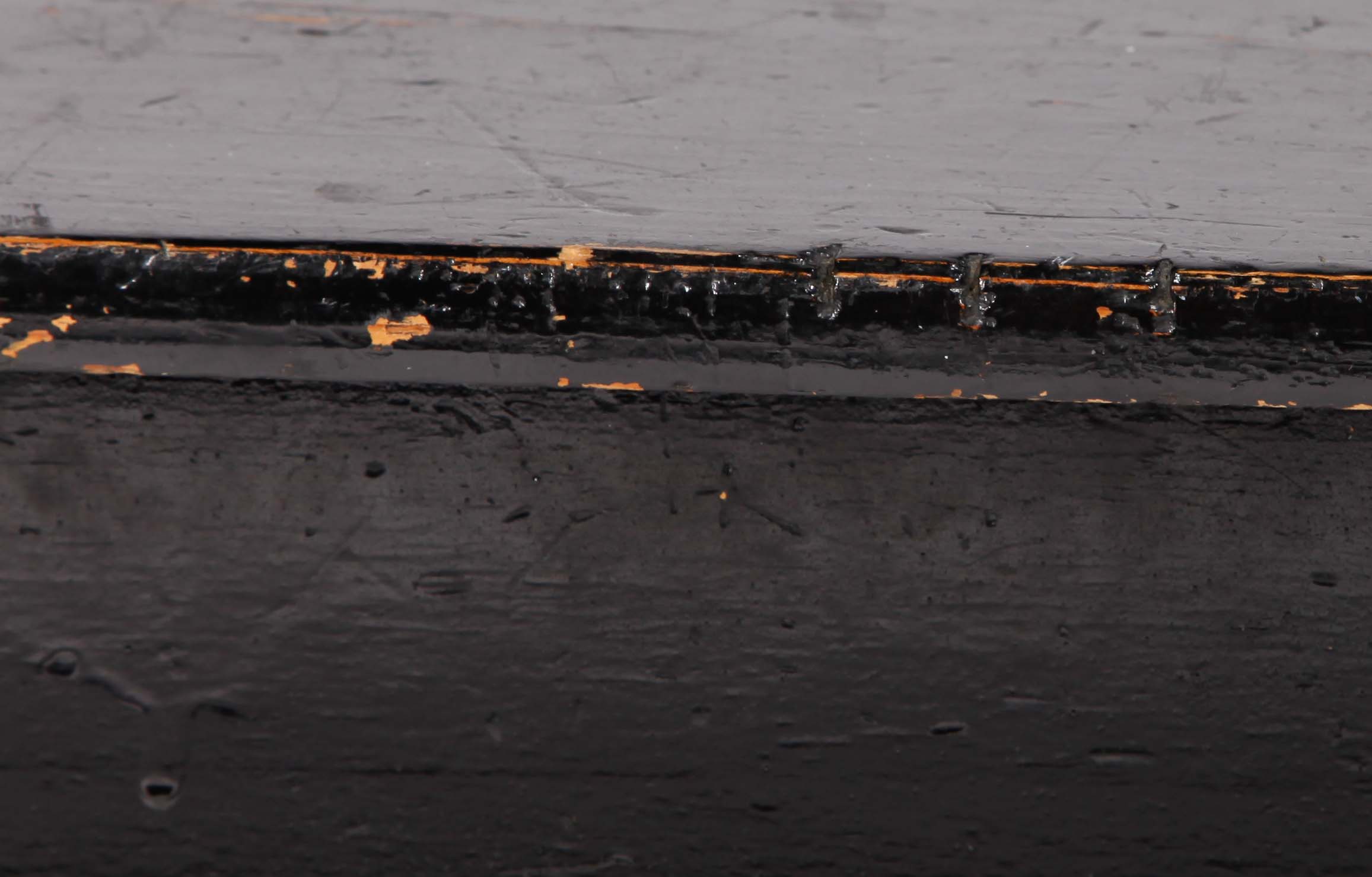 Painted Black Blanket Chest