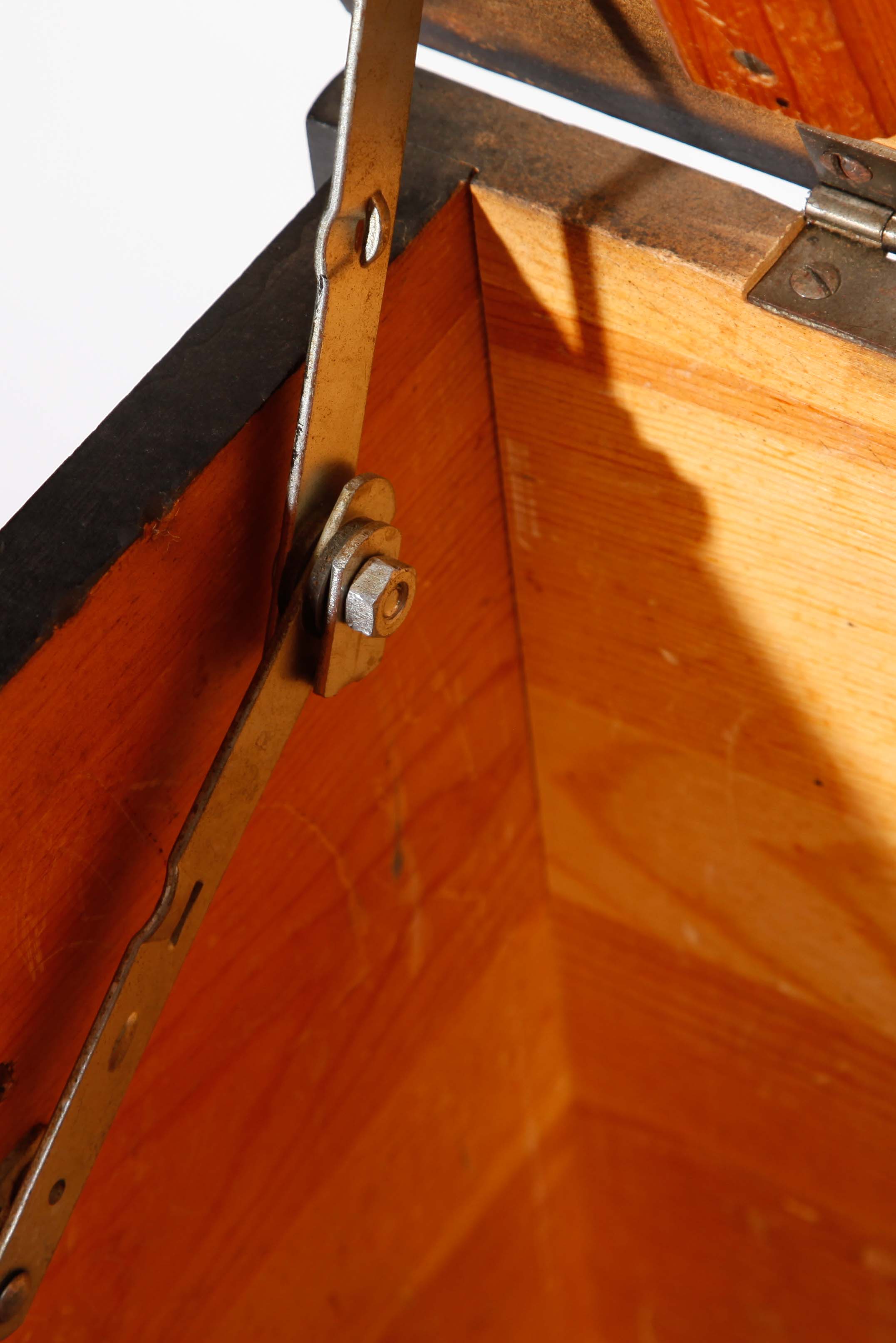 Painted Black Blanket Chest