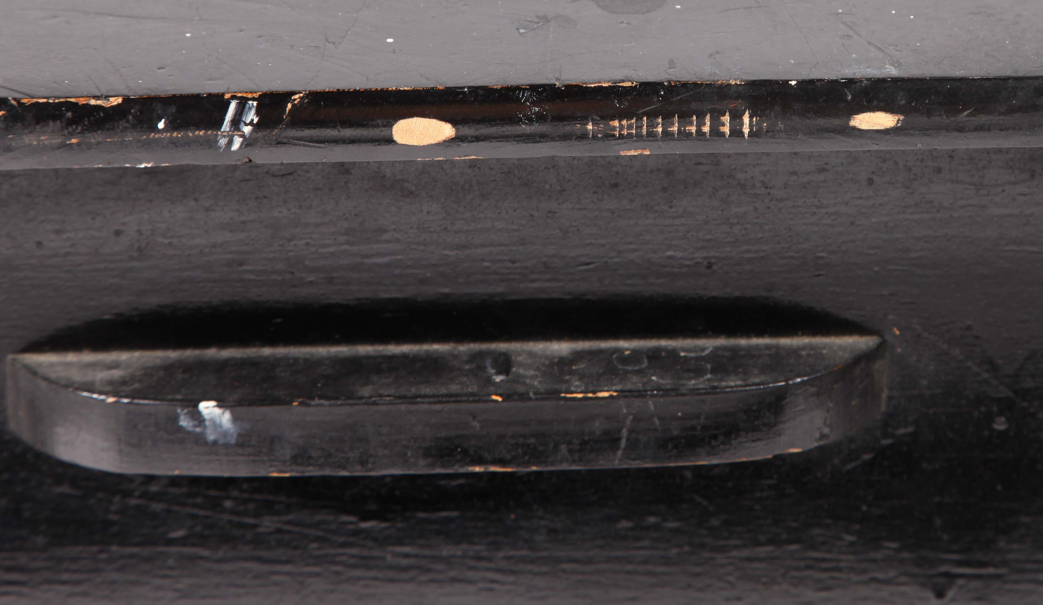 Painted Black Blanket Chest