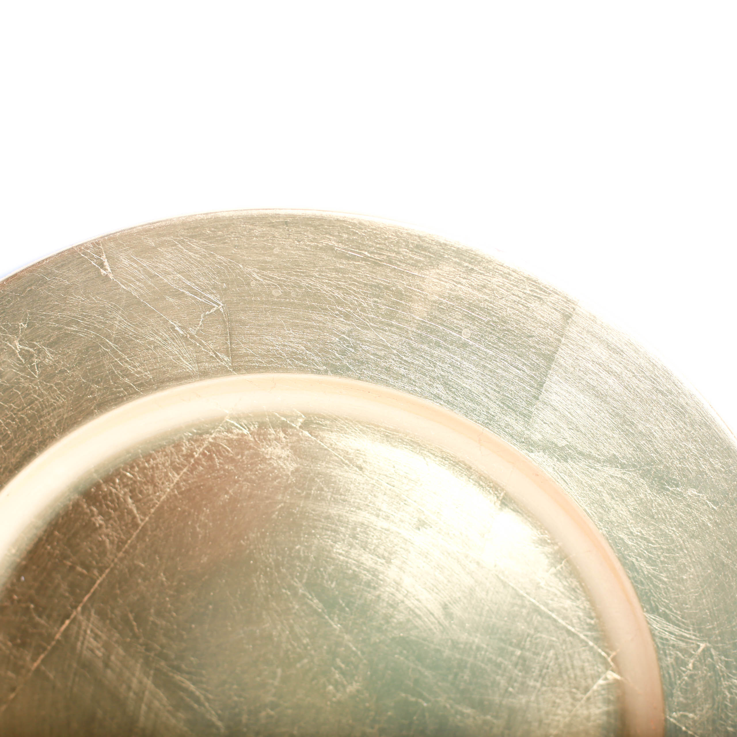 Eight Paloma Gold Leaf Charger Plates