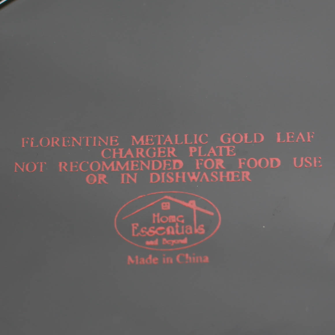 Eight Paloma Gold Leaf Charger Plates