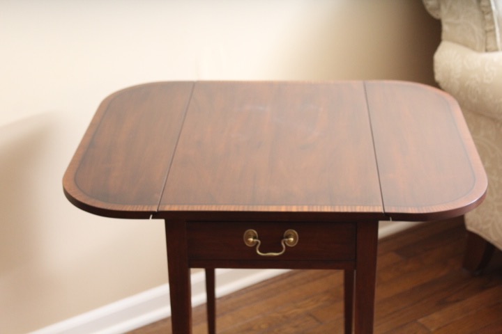 Pair of Mahogany Henkel Harris Drop Leaf End Tables