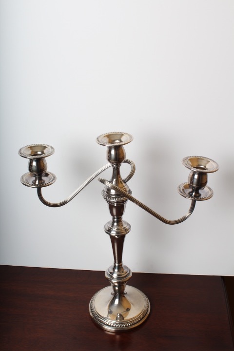Pair of Vintage F.B. Rogers Silver Plated Candelabras