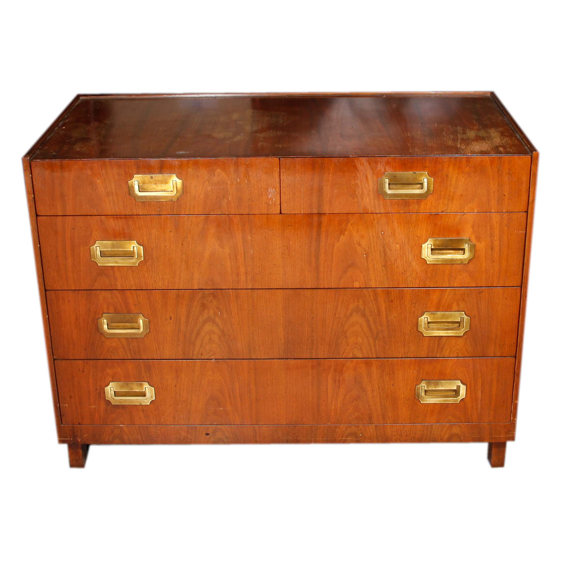 Mid-Century Walnut Dresser by Baker