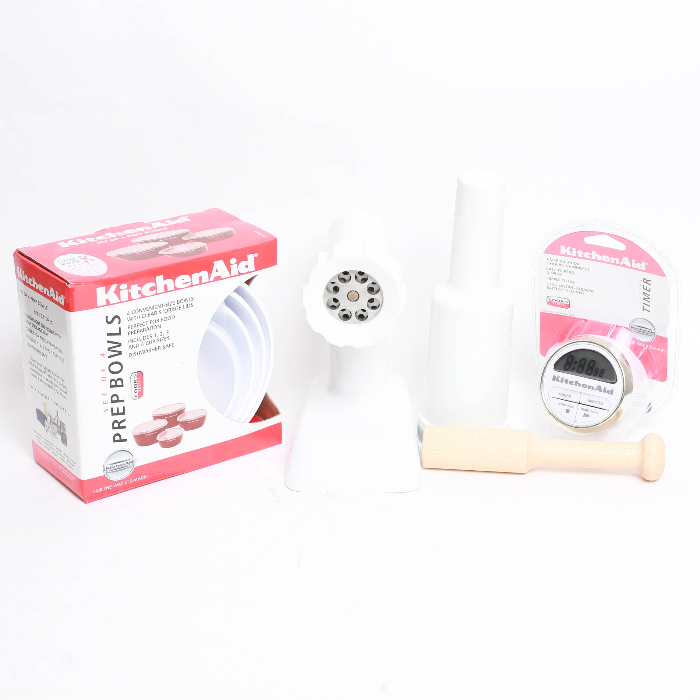 Trio of KitchenAid Accessories Including Pasta Attachment