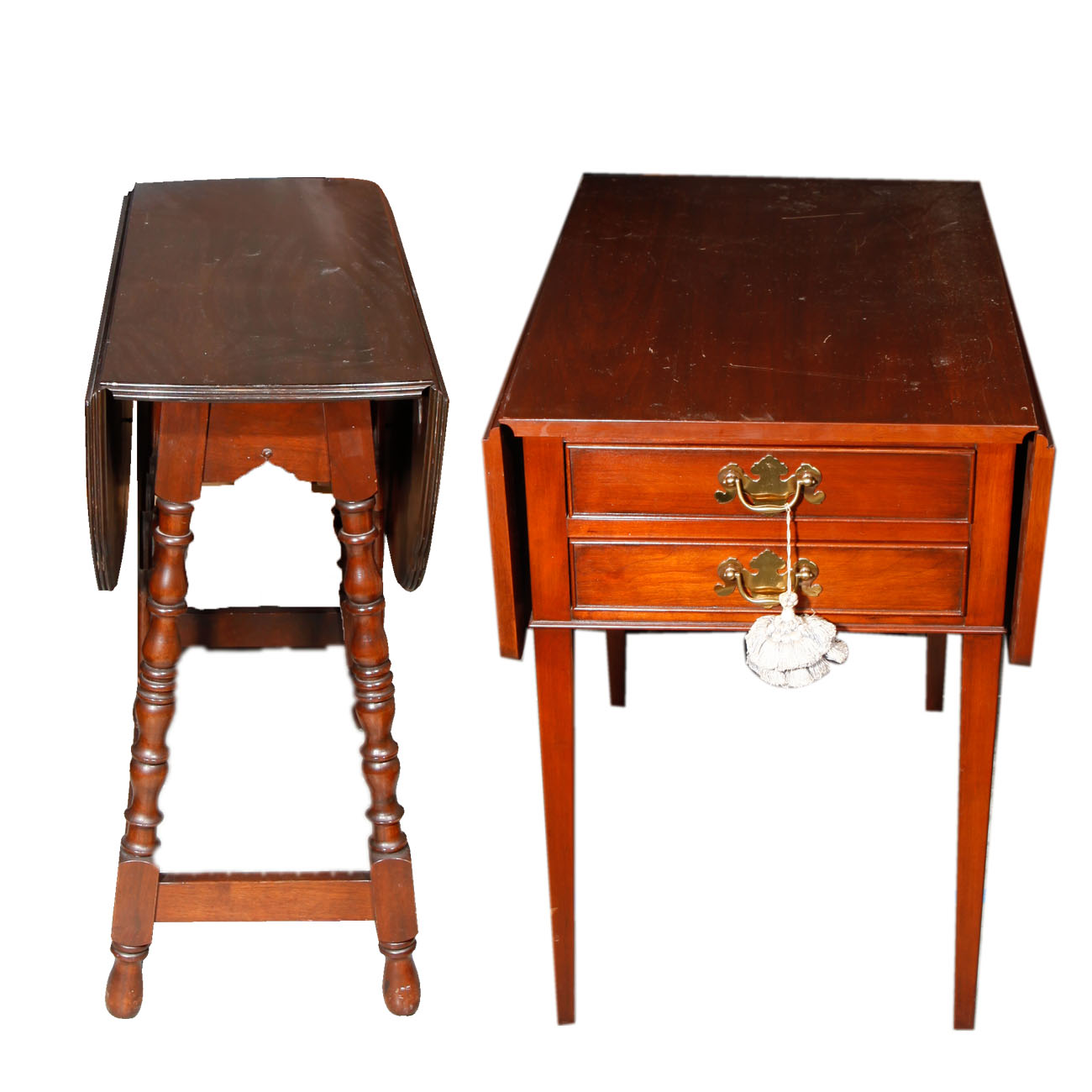 Set of Wild Black Cherry Tables by Henkle-Harris