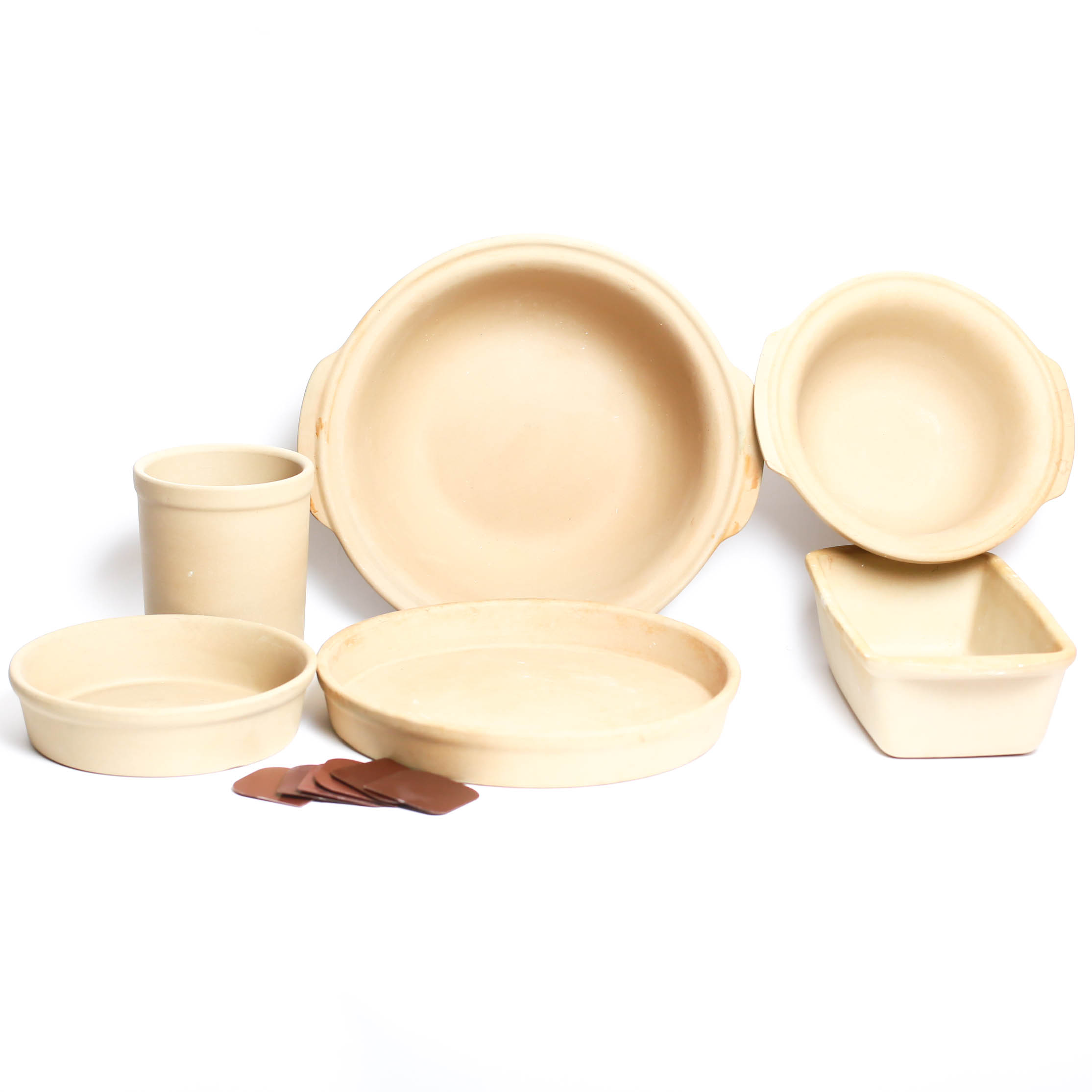 Collection of Pampered Chef Stoneware Vessels