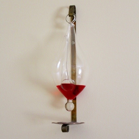 Hand Blown Glass Barometer