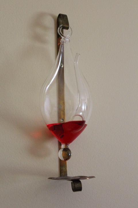 Hand Blown Glass Barometer