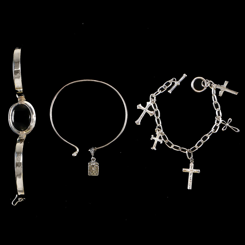 Group of Sterling Bracelets