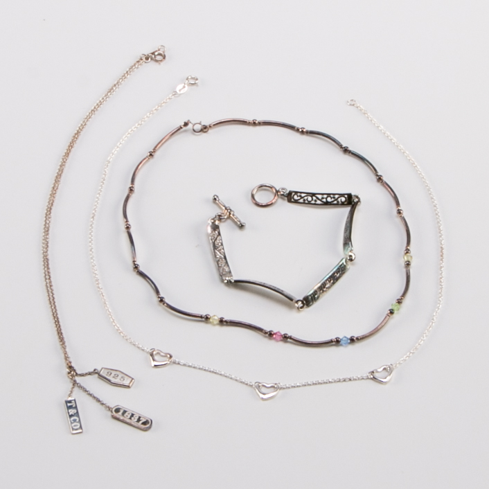 Sterling Silver Necklaces and Bracelets