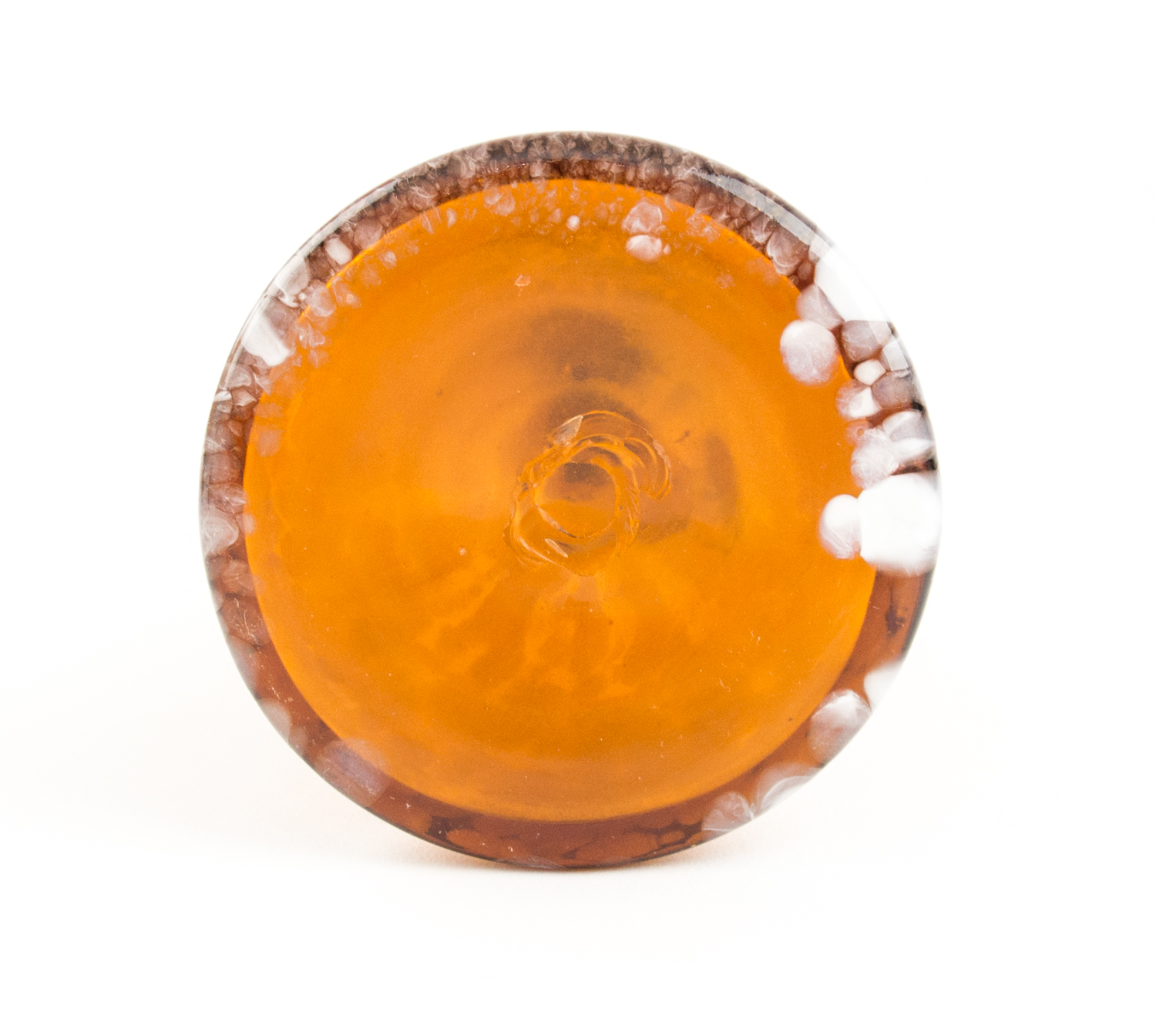 Selection of Vintage Amber Glass Including a Fairy Lamp