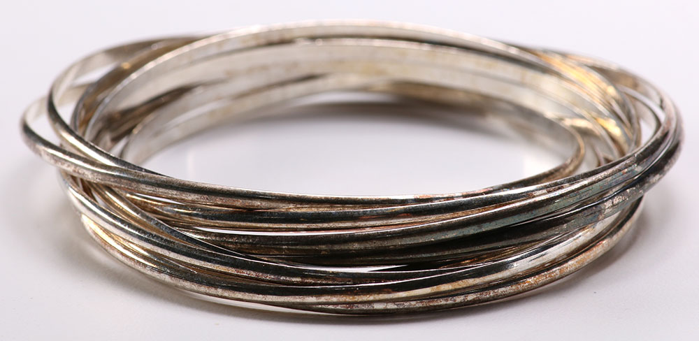 Tiffany & Co. Interlocking Bangles and Other Sterling Bangle Bracelets