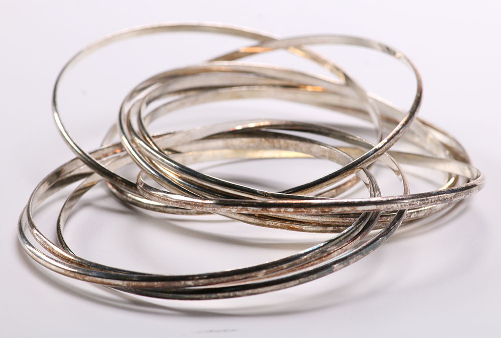 Tiffany & Co. Interlocking Bangles and Other Sterling Bangle Bracelets