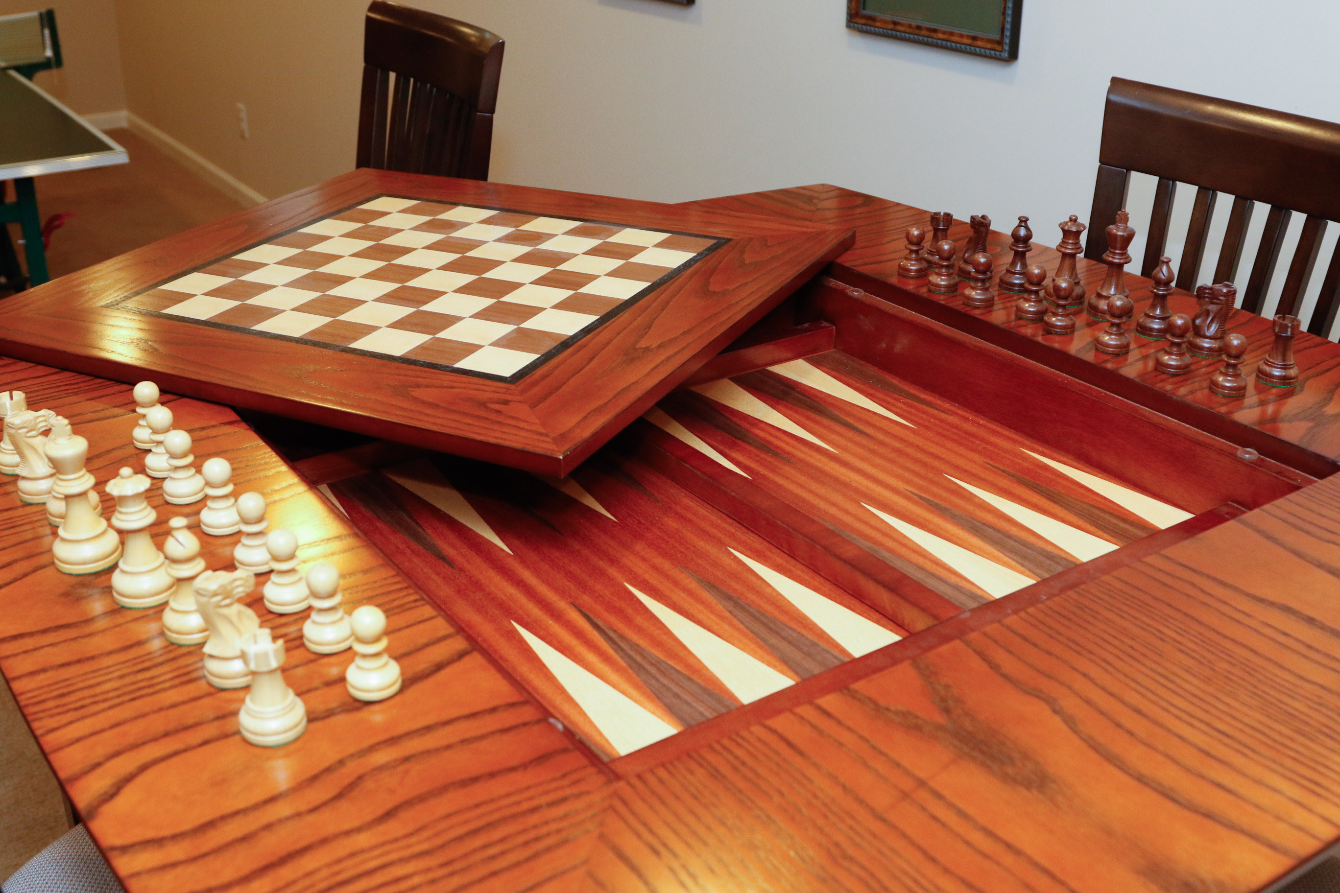 High-Top Game Table and Four Chairs