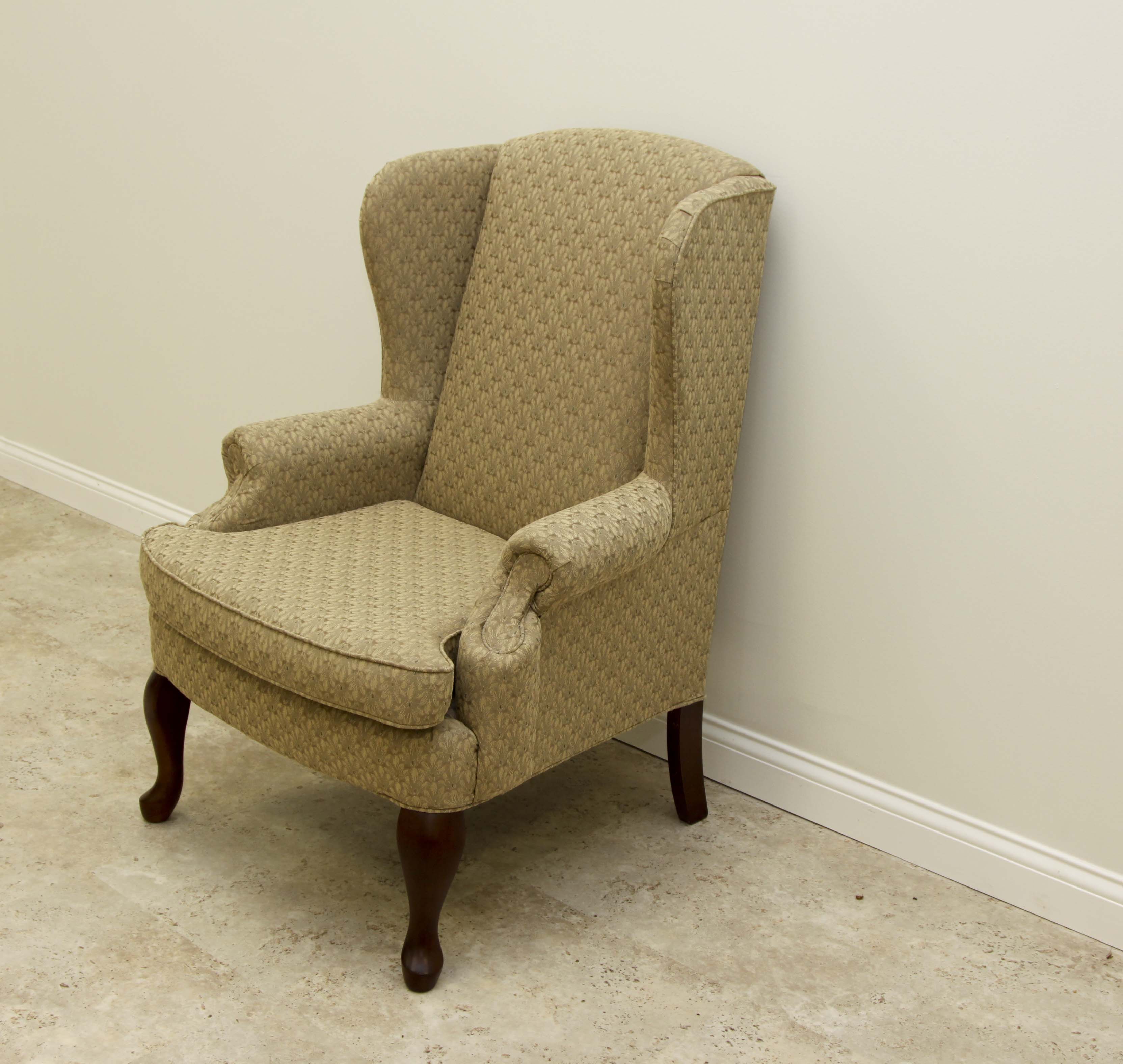 Havertys Queen Anne Style Wingback Chair