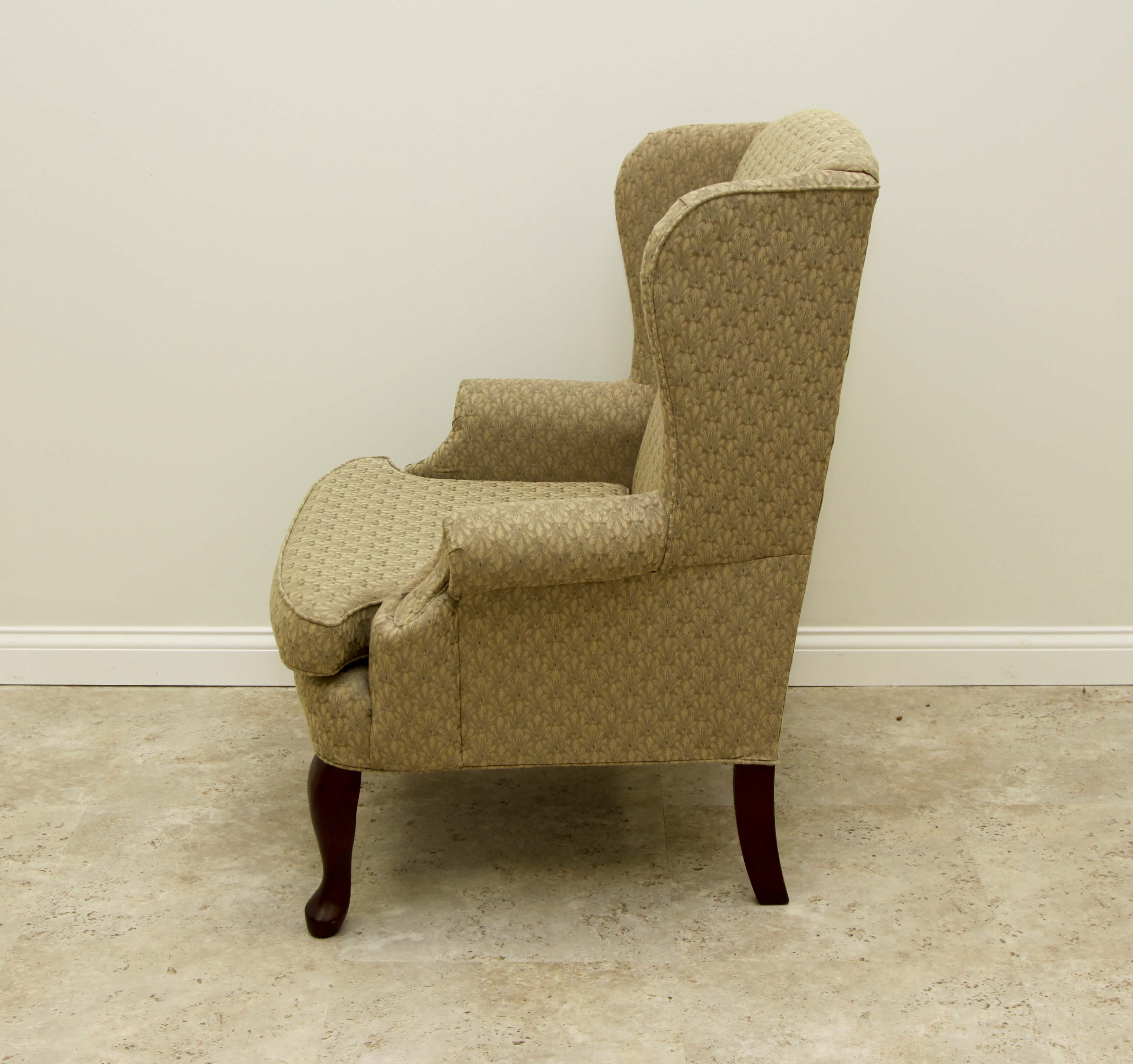 Havertys Queen Anne Style Wingback Chair