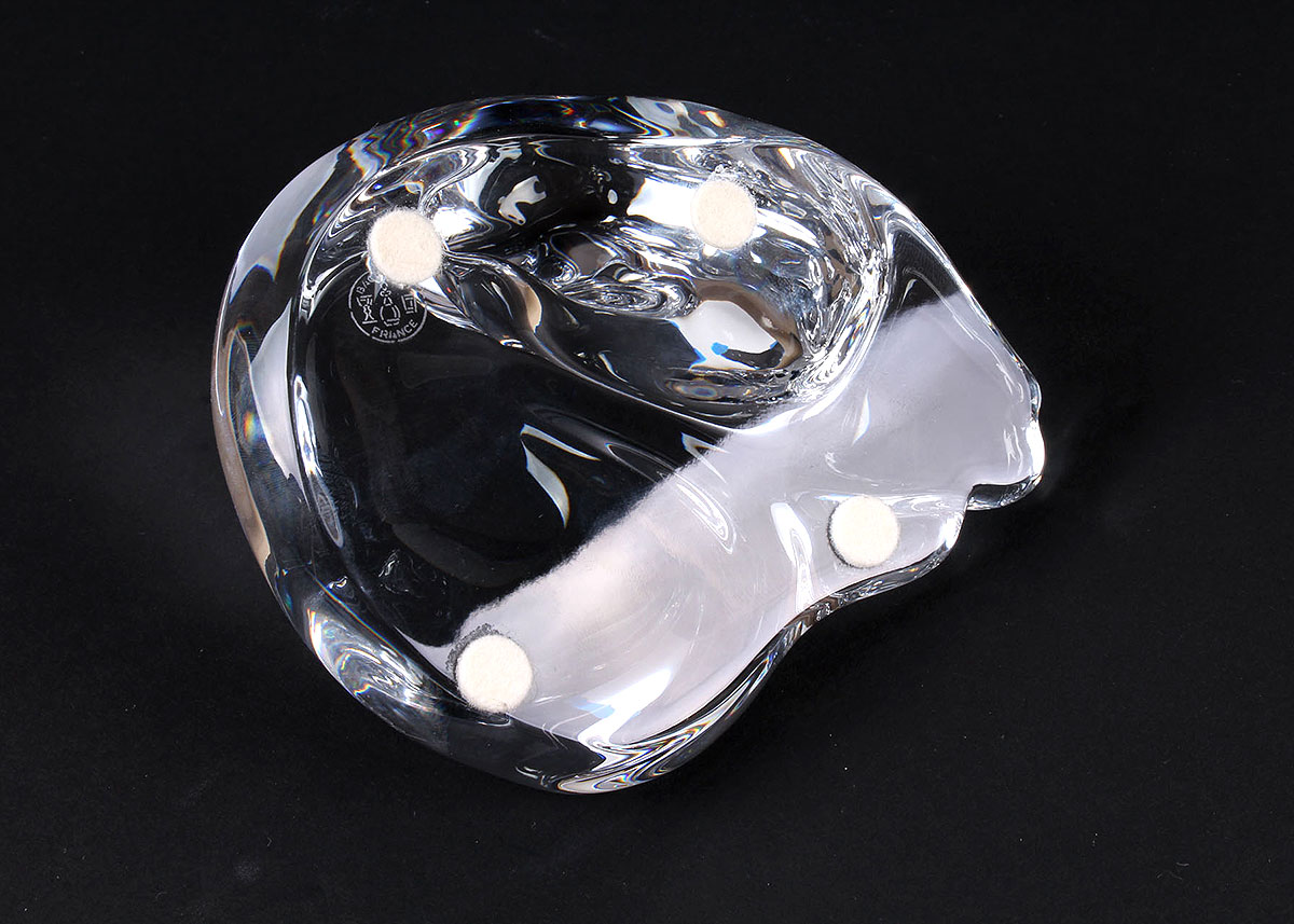 Pair of Baccarat Crystal Cat Figurines