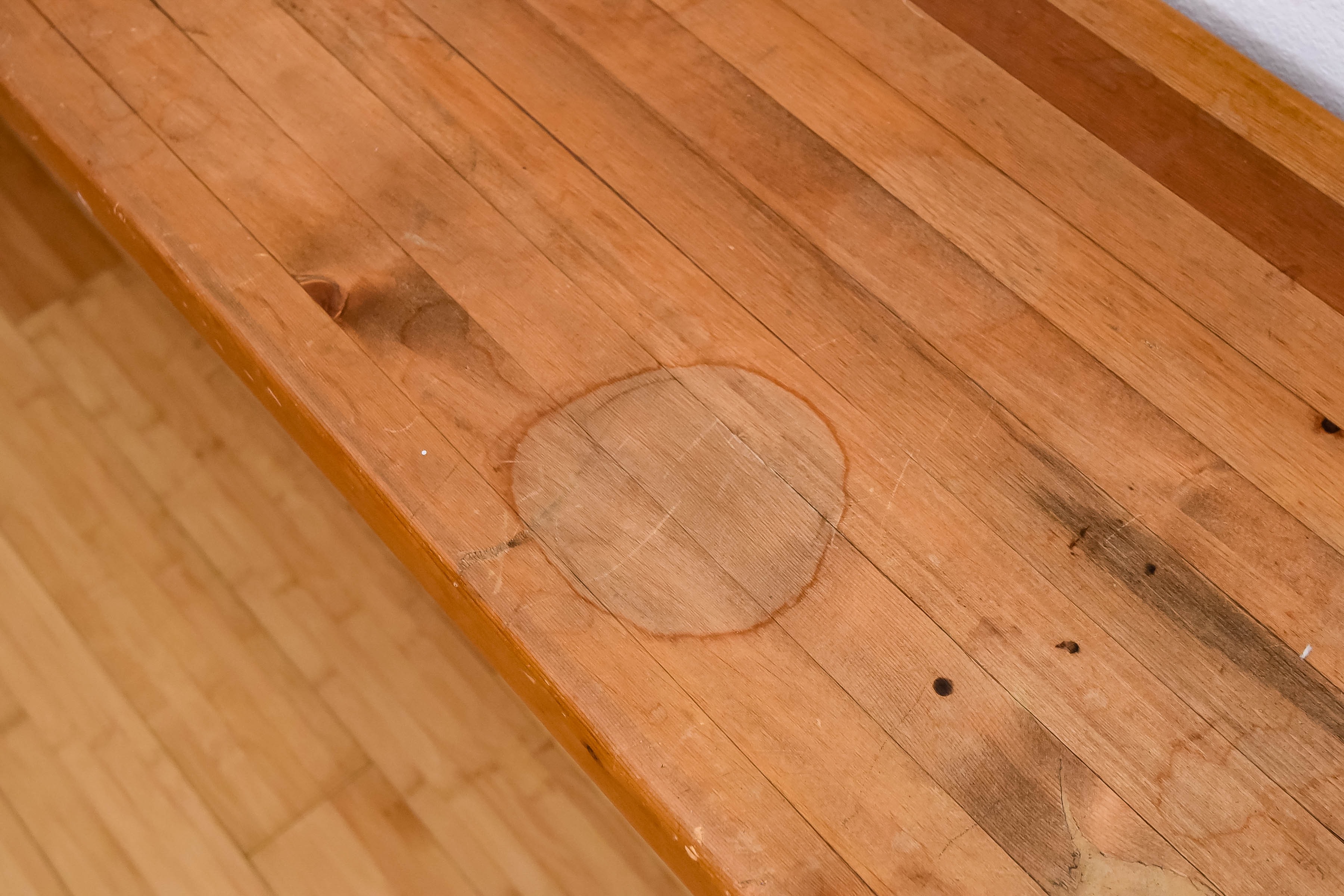 Oak Finish Hall Bench