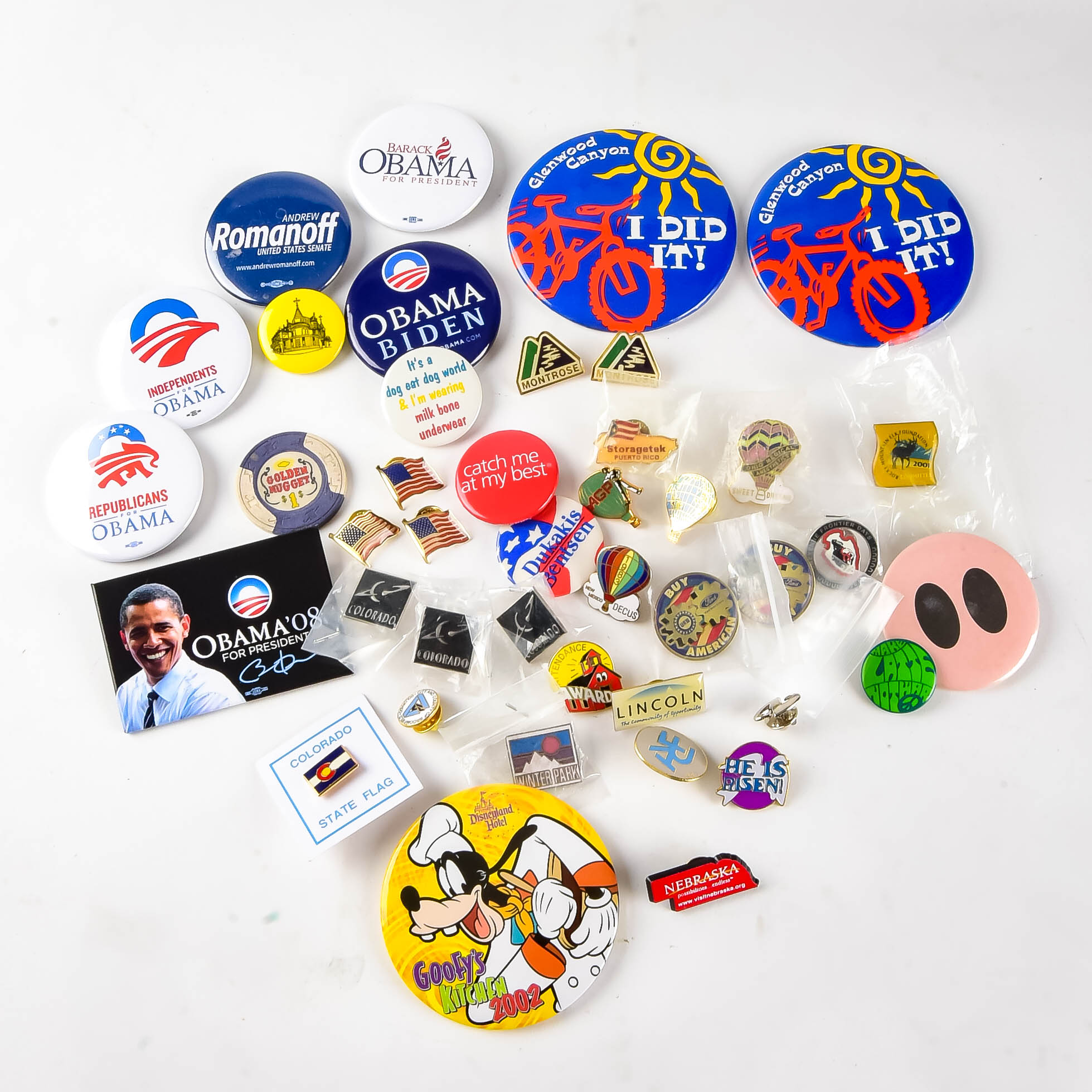Assortment of Pinback Buttons