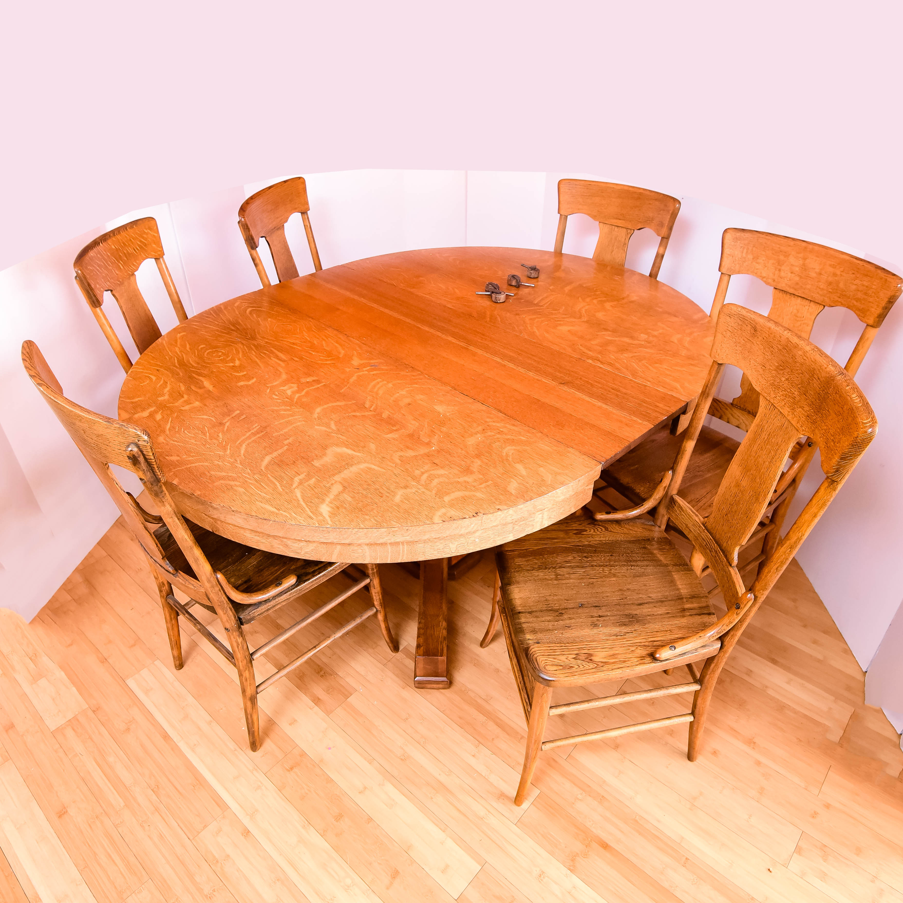 Oak Dining Table and Chairs