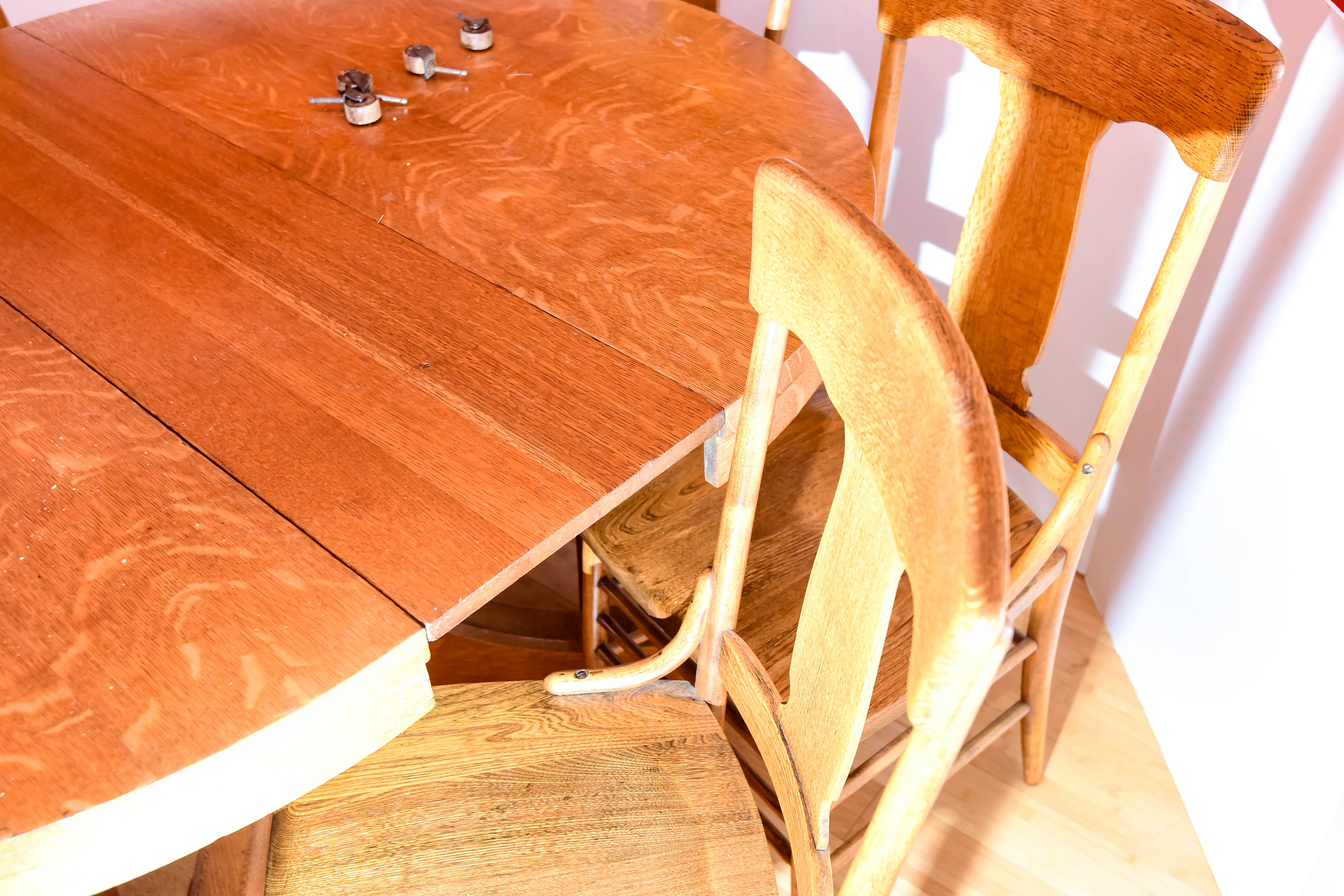 Oak Dining Table and Chairs