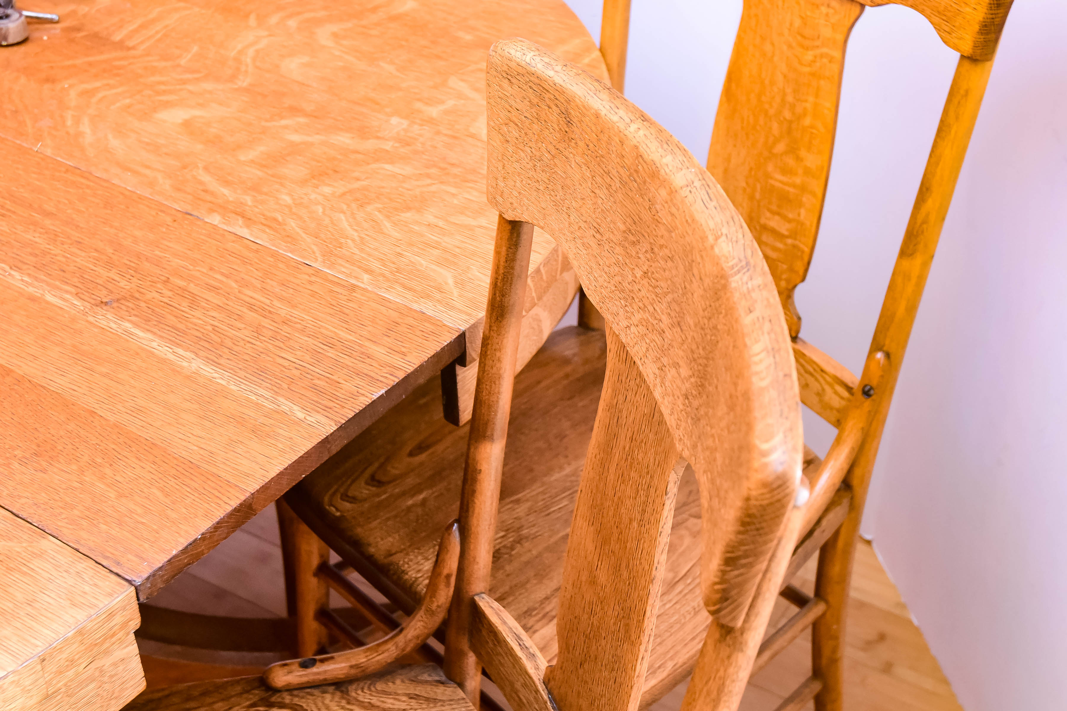 Oak Dining Table and Chairs