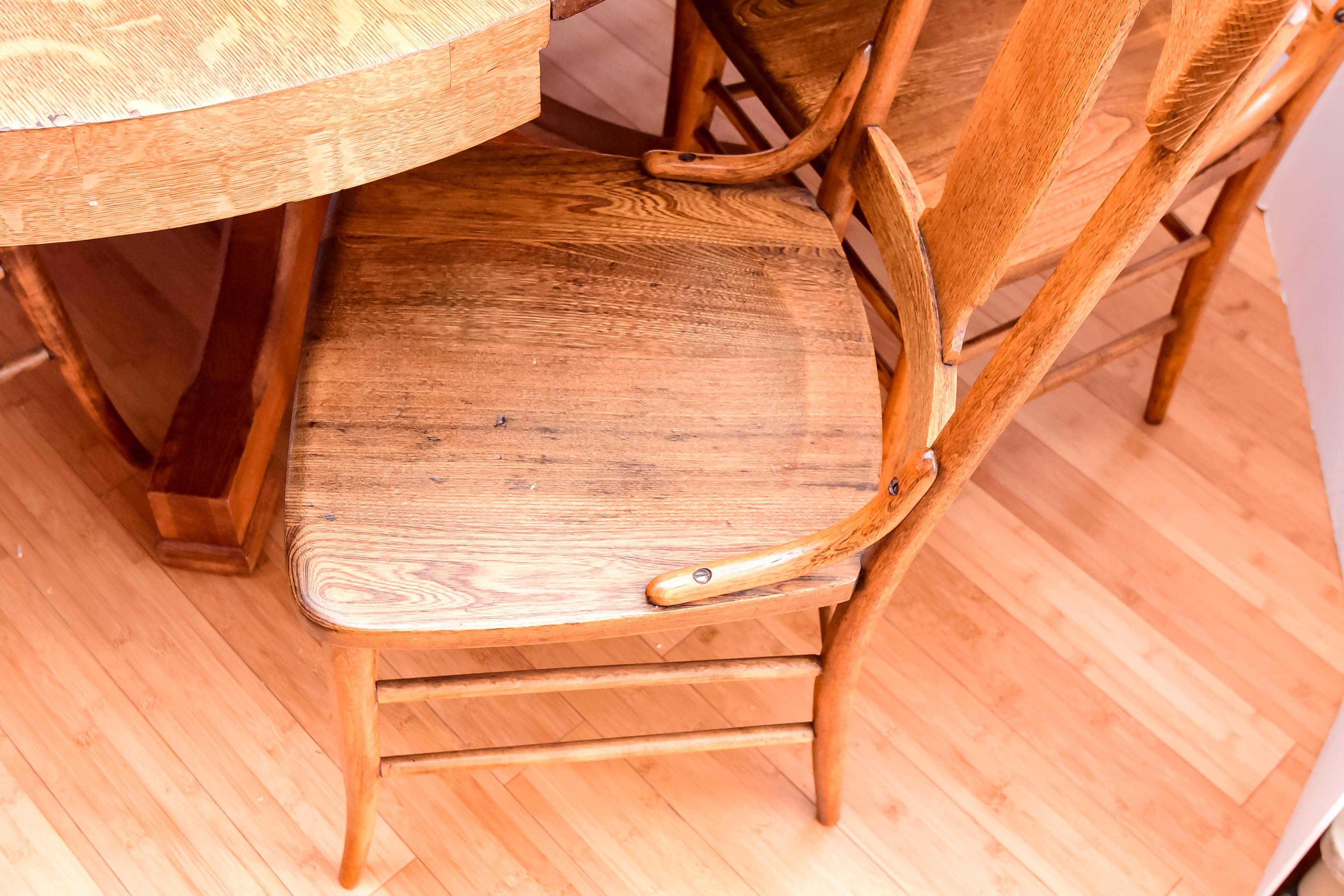 Oak Dining Table and Chairs
