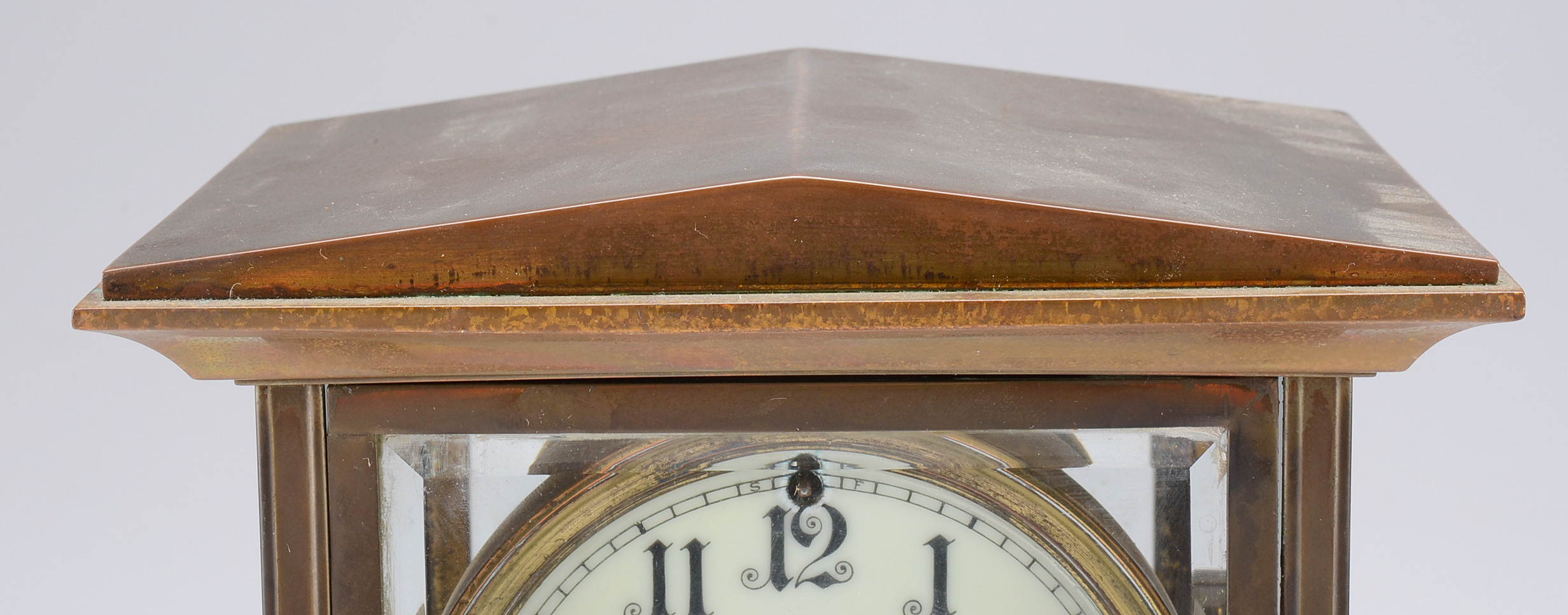 Vintage Waterbury Brass Shelf Clock