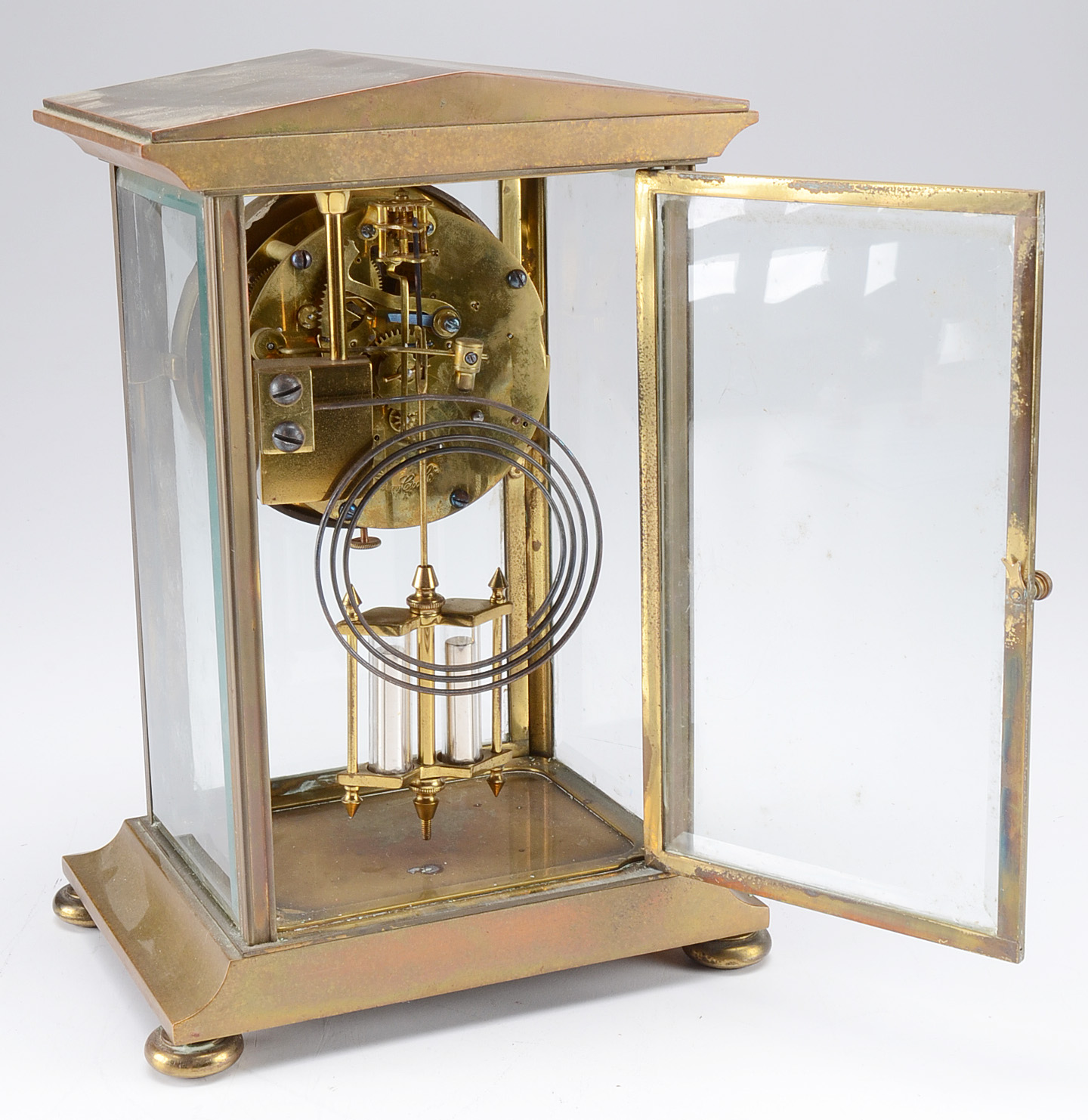 Vintage Waterbury Brass Shelf Clock