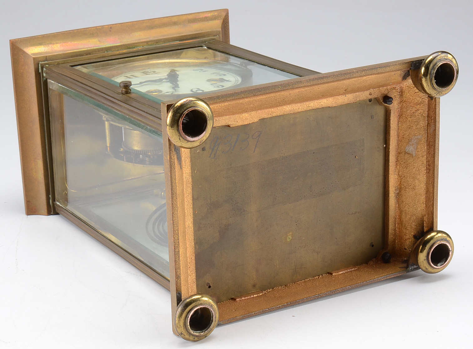 Vintage Waterbury Brass Shelf Clock