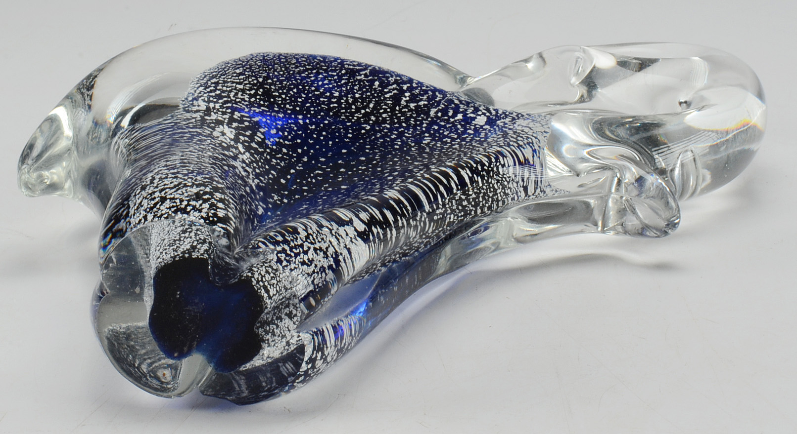 Art Glass Apple and Elephant Paperweights