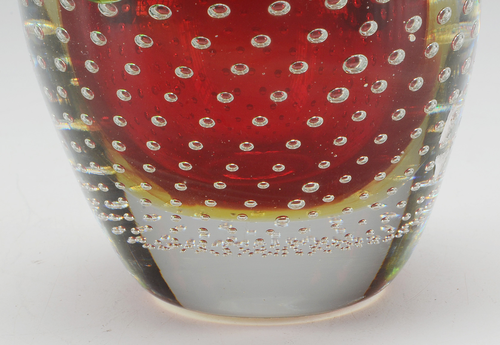 Art Glass Apple and Elephant Paperweights