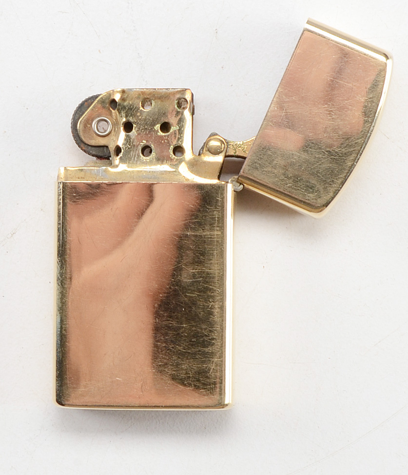 10K Gold Filled Zippo Lighter, circa 1958