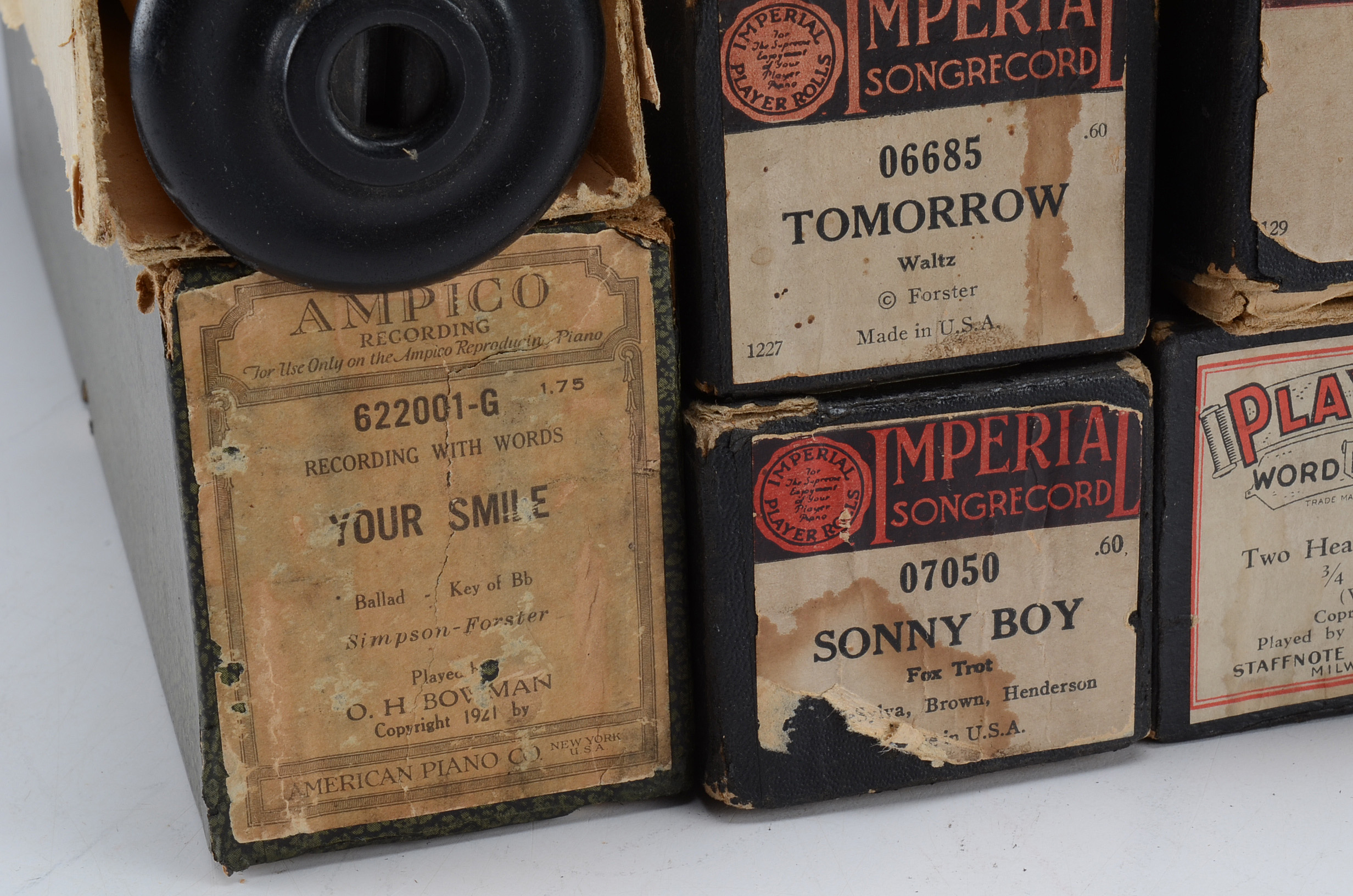 Collection of Ampico Piano Player Song Rolls