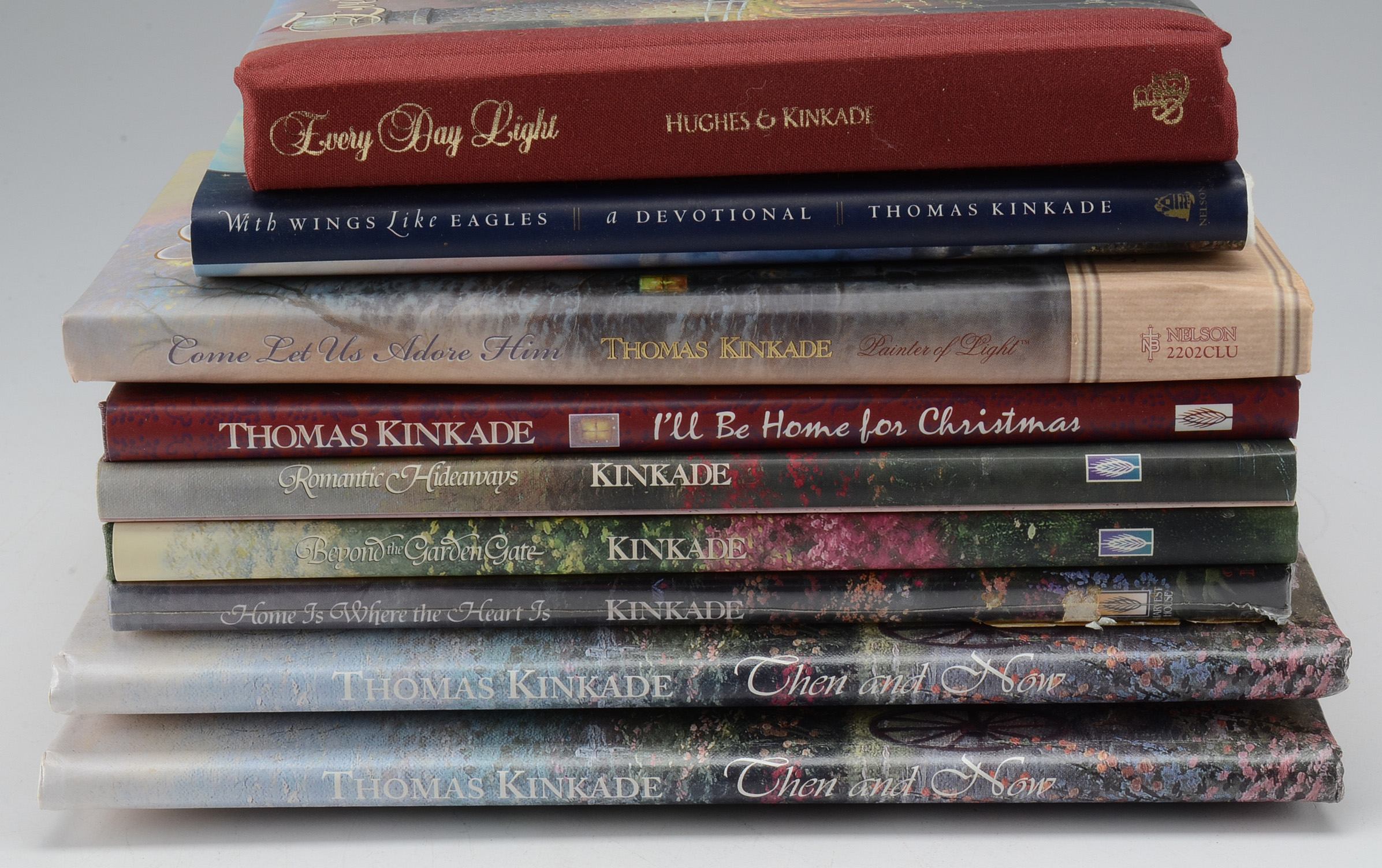 Collection of Thomas Kinkade Themed Religious Books