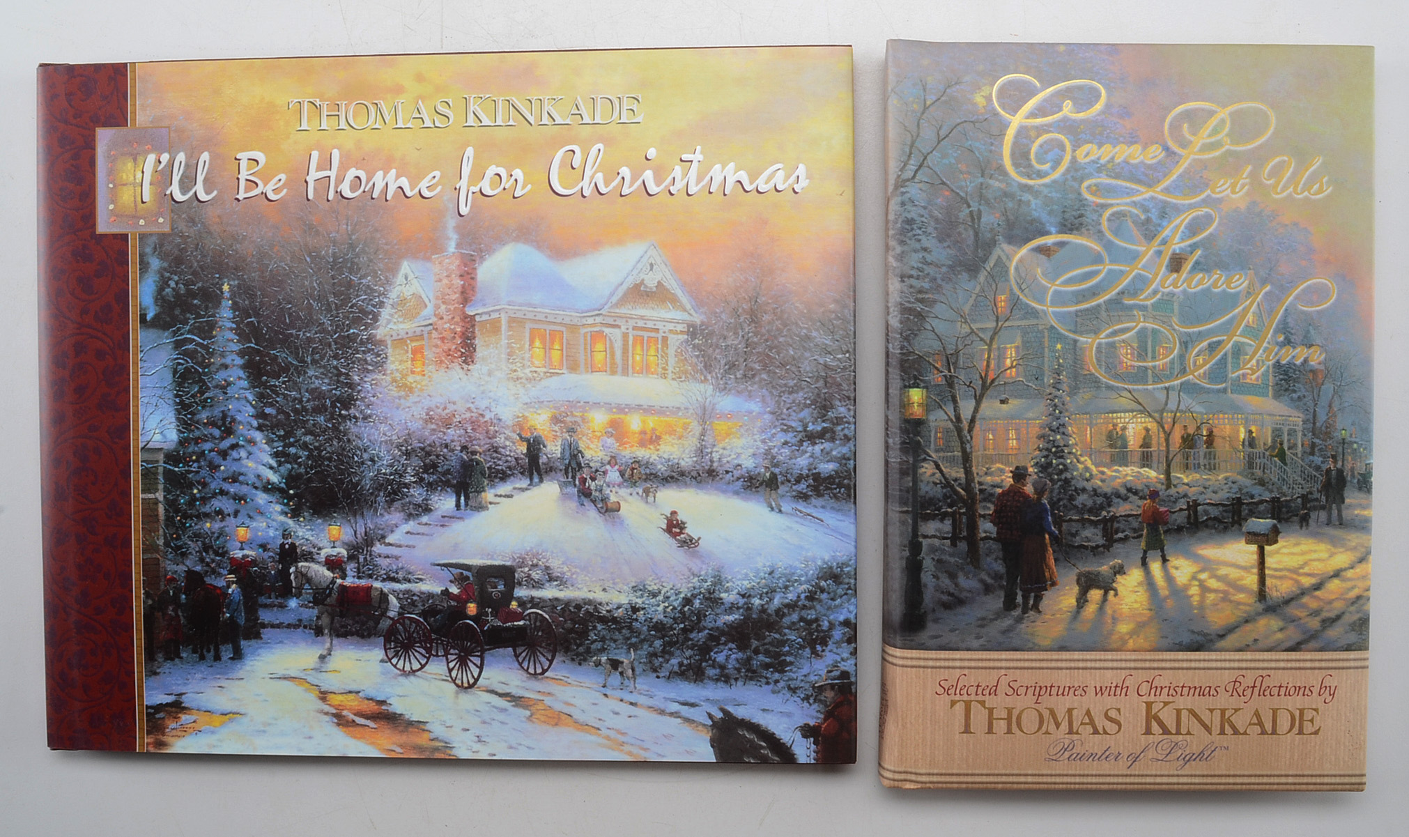 Collection of Thomas Kinkade Themed Religious Books