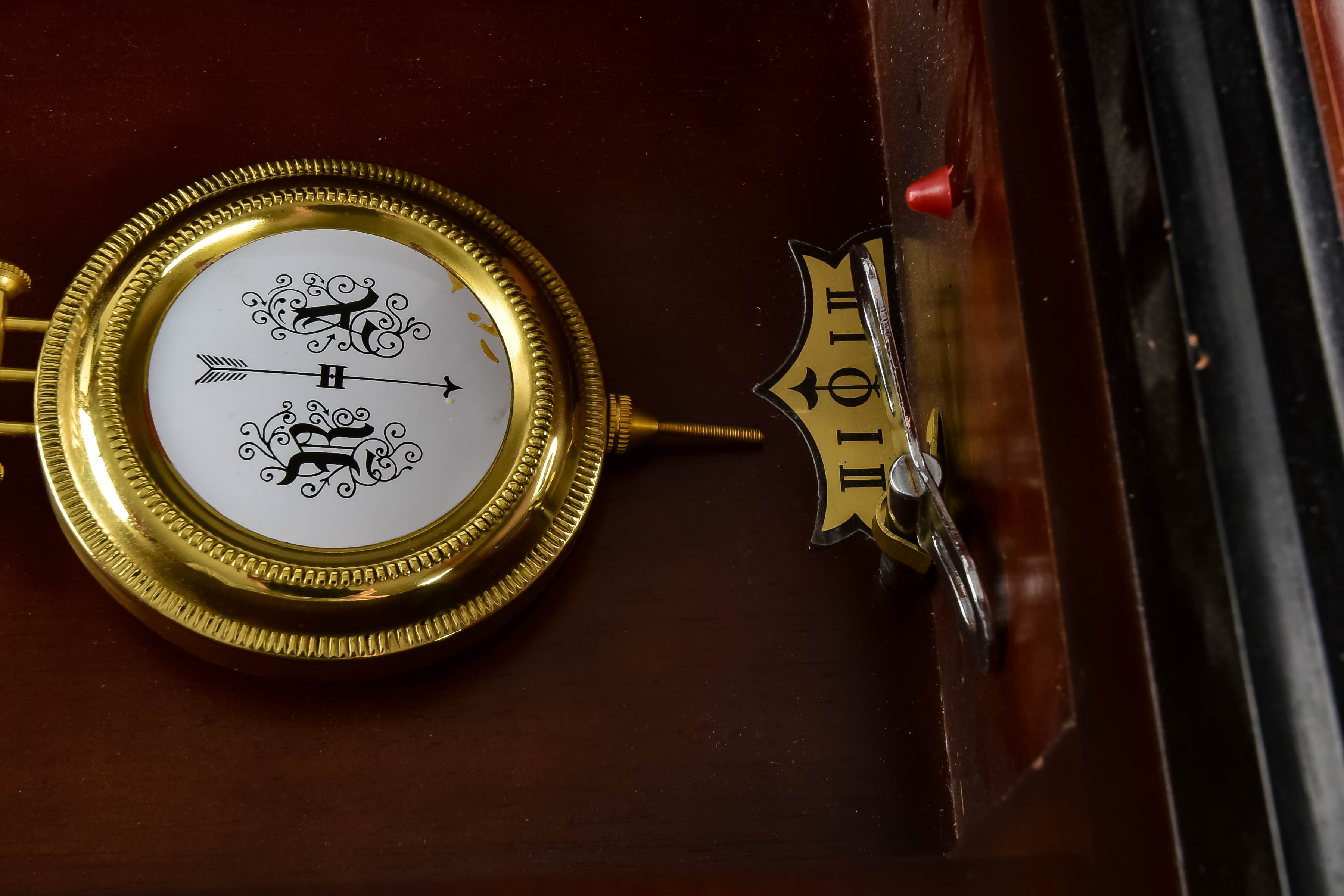 Mahogany Finish 31 Day Wall Clock