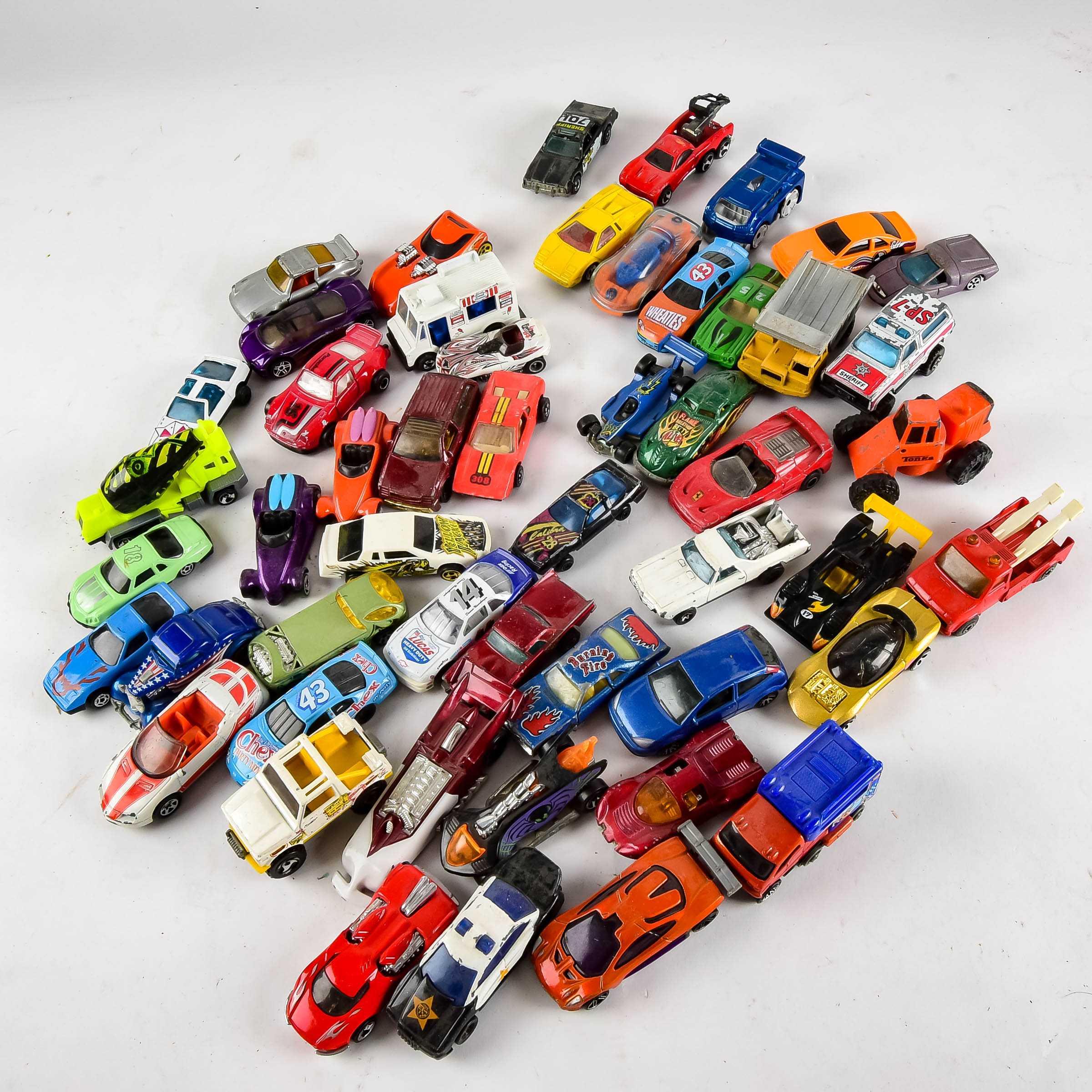 Assortment of Trucks and Car Toys