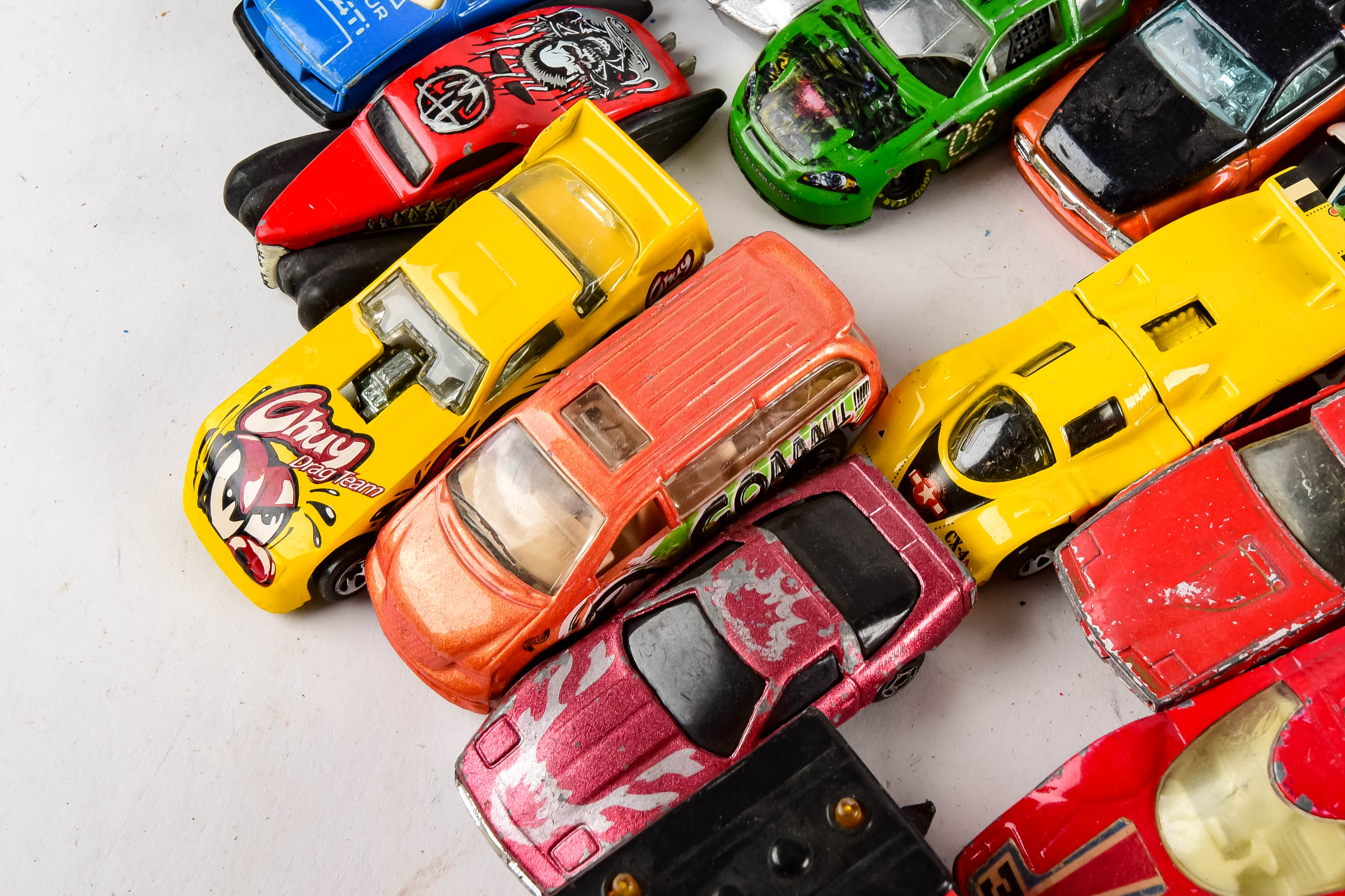 Large Collection of Toy Cars Including Hot Wheels